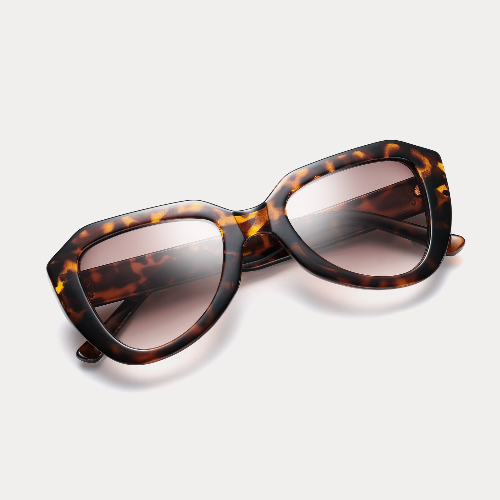 Tortoiseshell Irregular Fashion Sunglasses