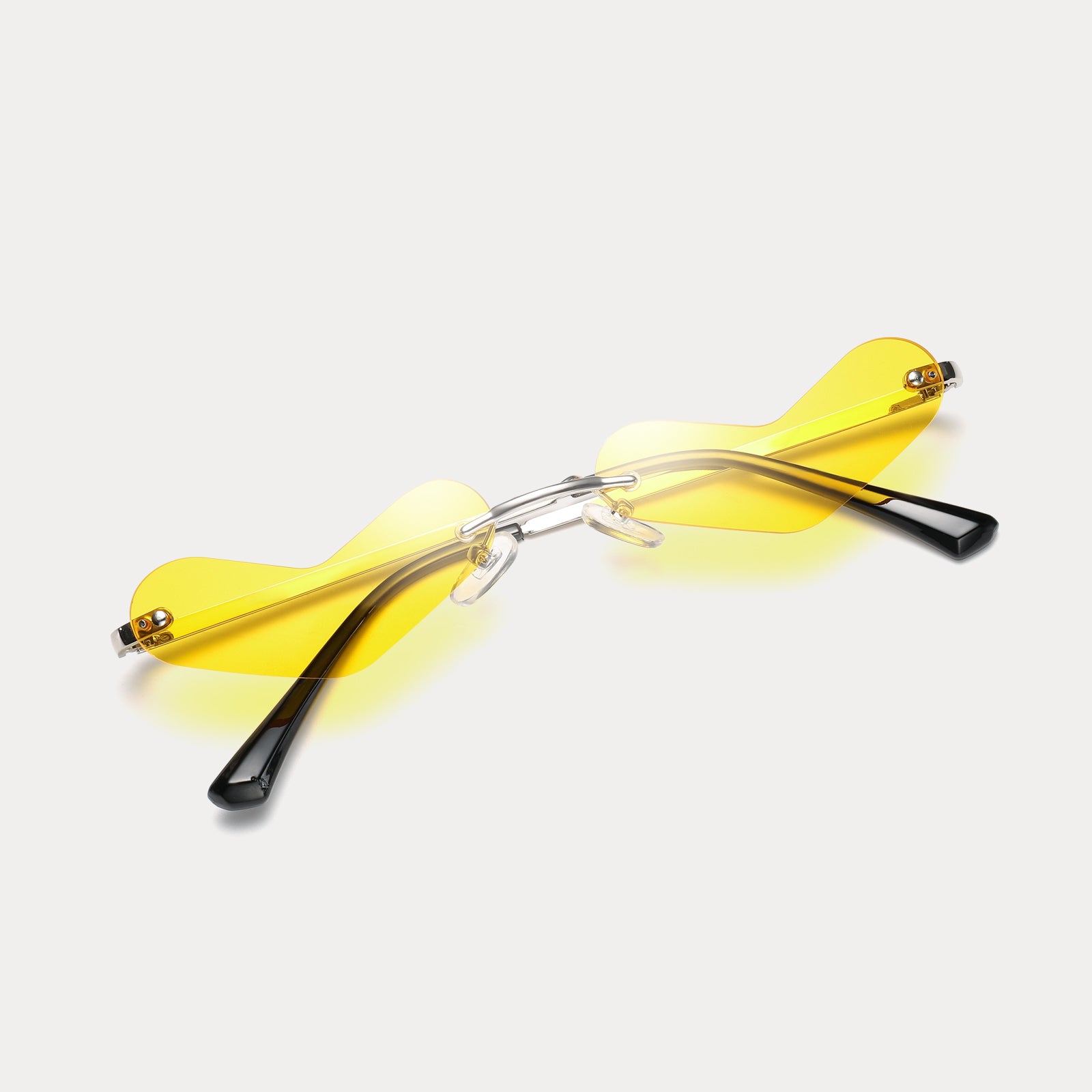 Yellow Heart Sunglasses for Driving