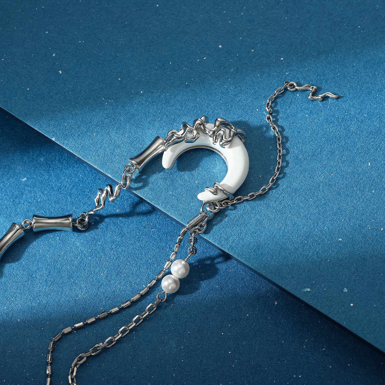 White Frost Moon Necklace