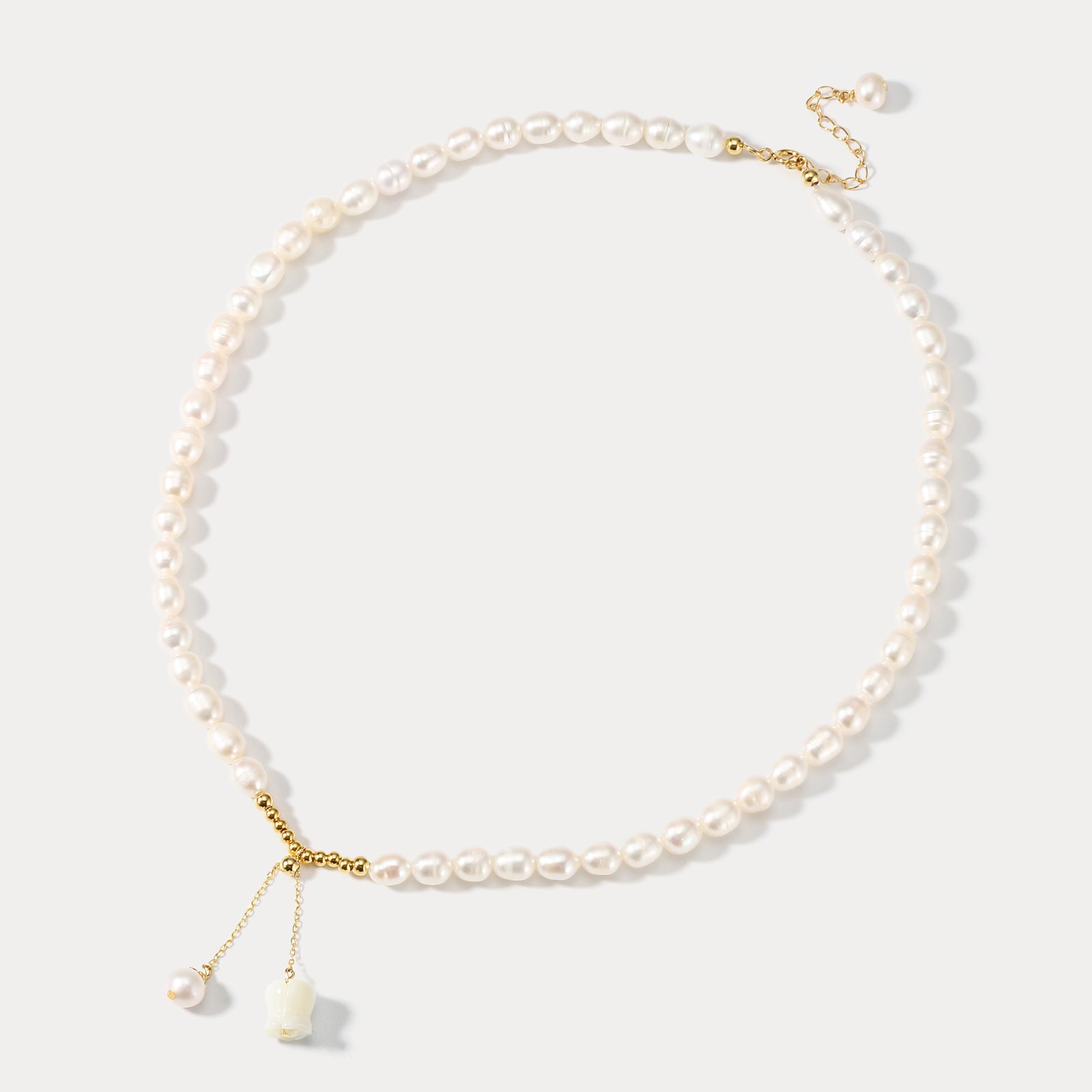 Lily Of The Valley Bell Pearl Necklace