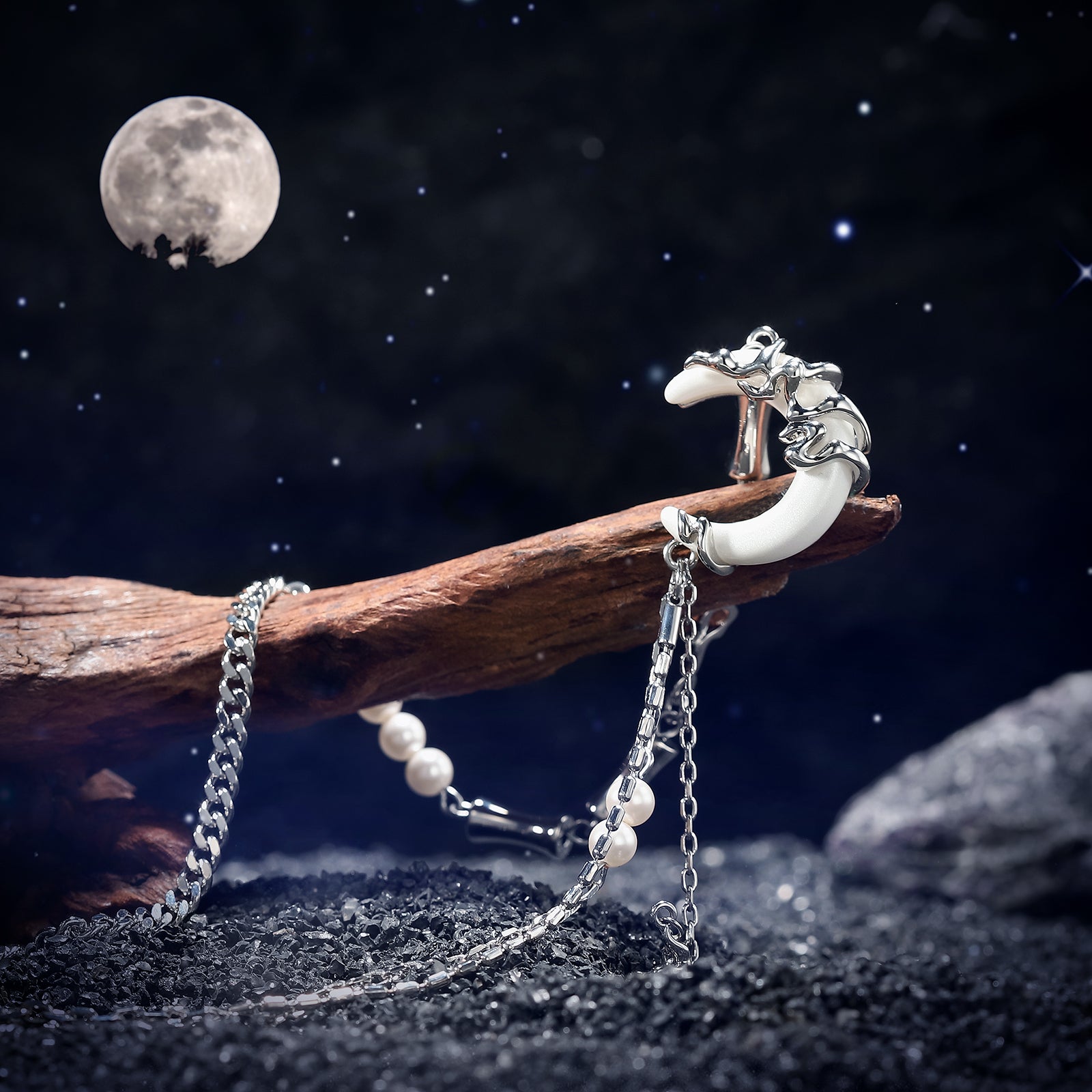 Frost Moon Platinum Necklace