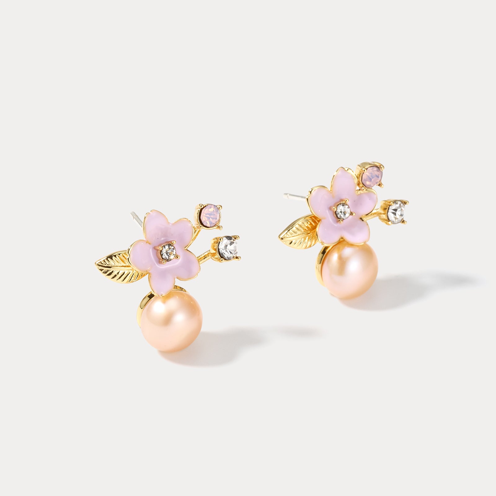 Sakura Pearl Studs Fashion Earrings