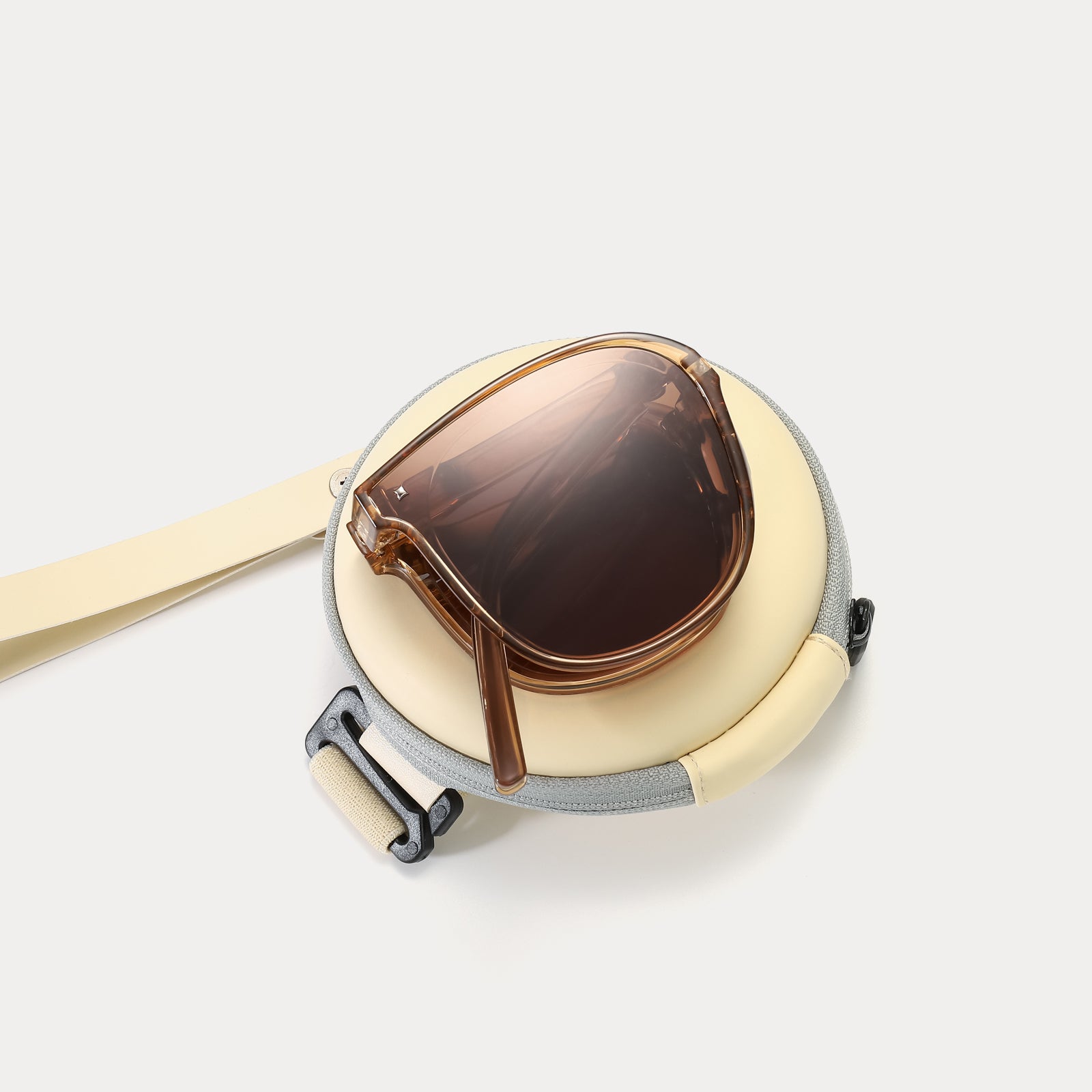 Brown Folding Sunglasses for Driving