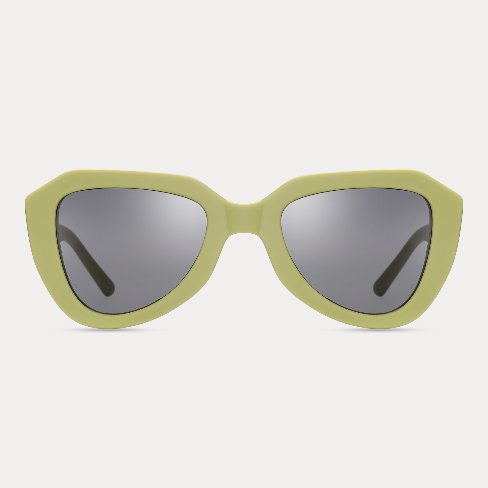 Green Irregular Trendy Sunglasses