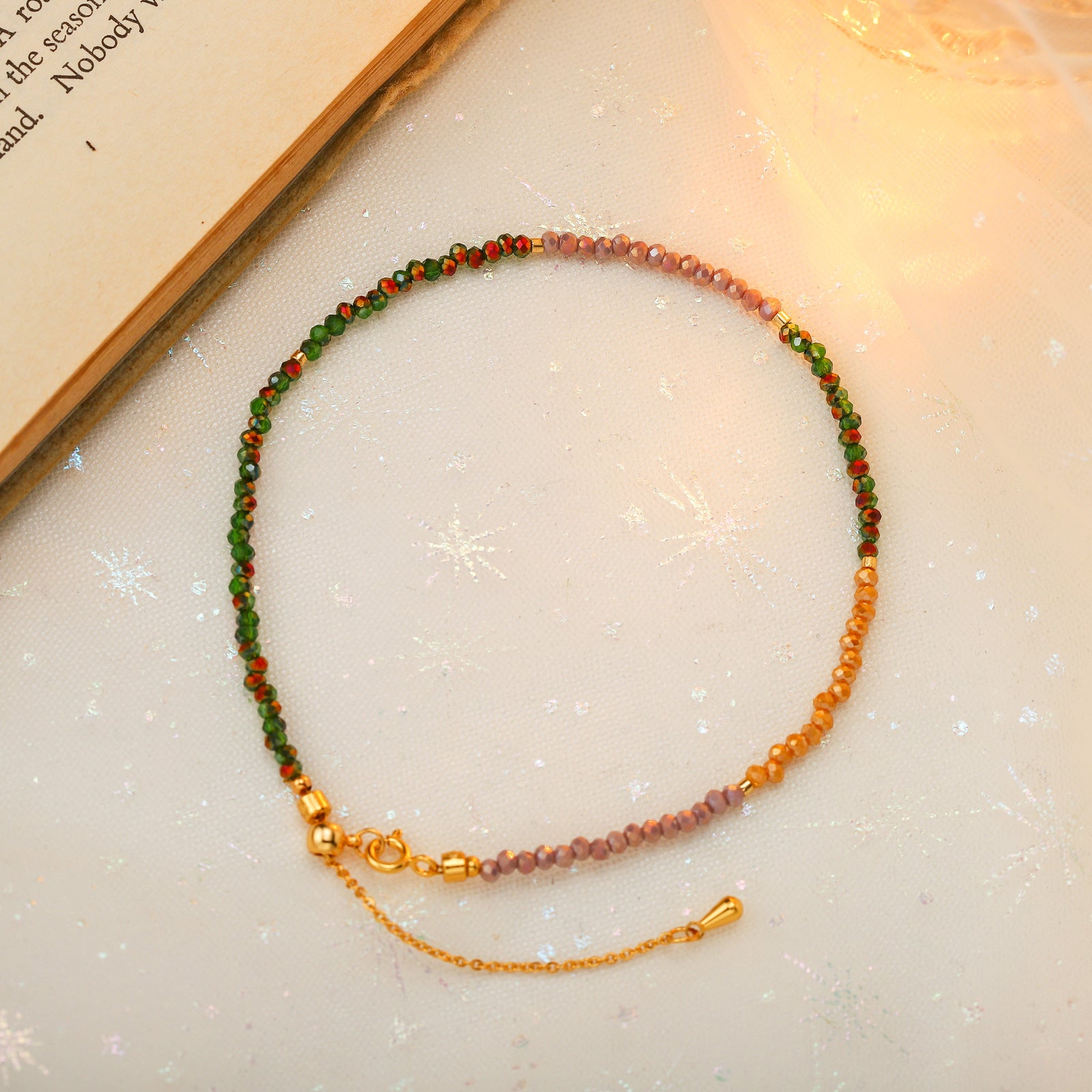 Dainty Beaded Anklet