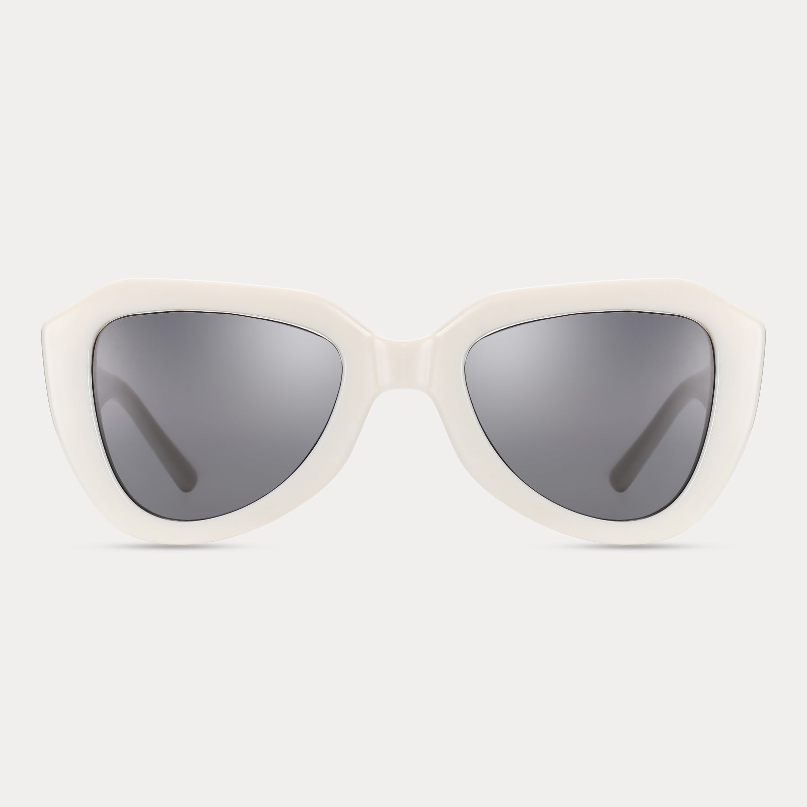 White Irregular Fashion Sunglasses