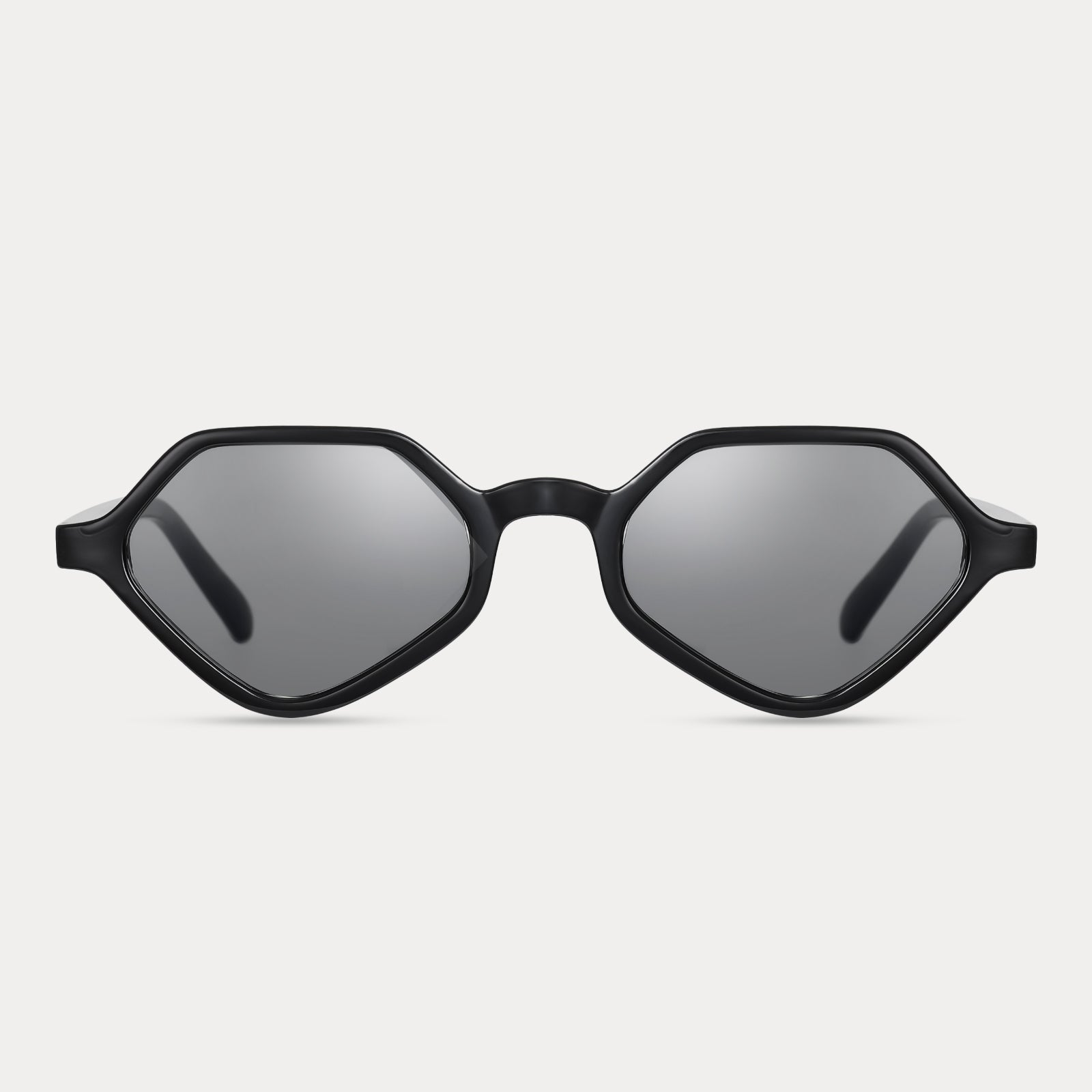 Black UV Protection Polygonal Sunglasses