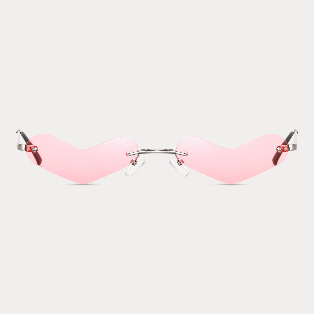 Pink Heart Sunglasses for Driving