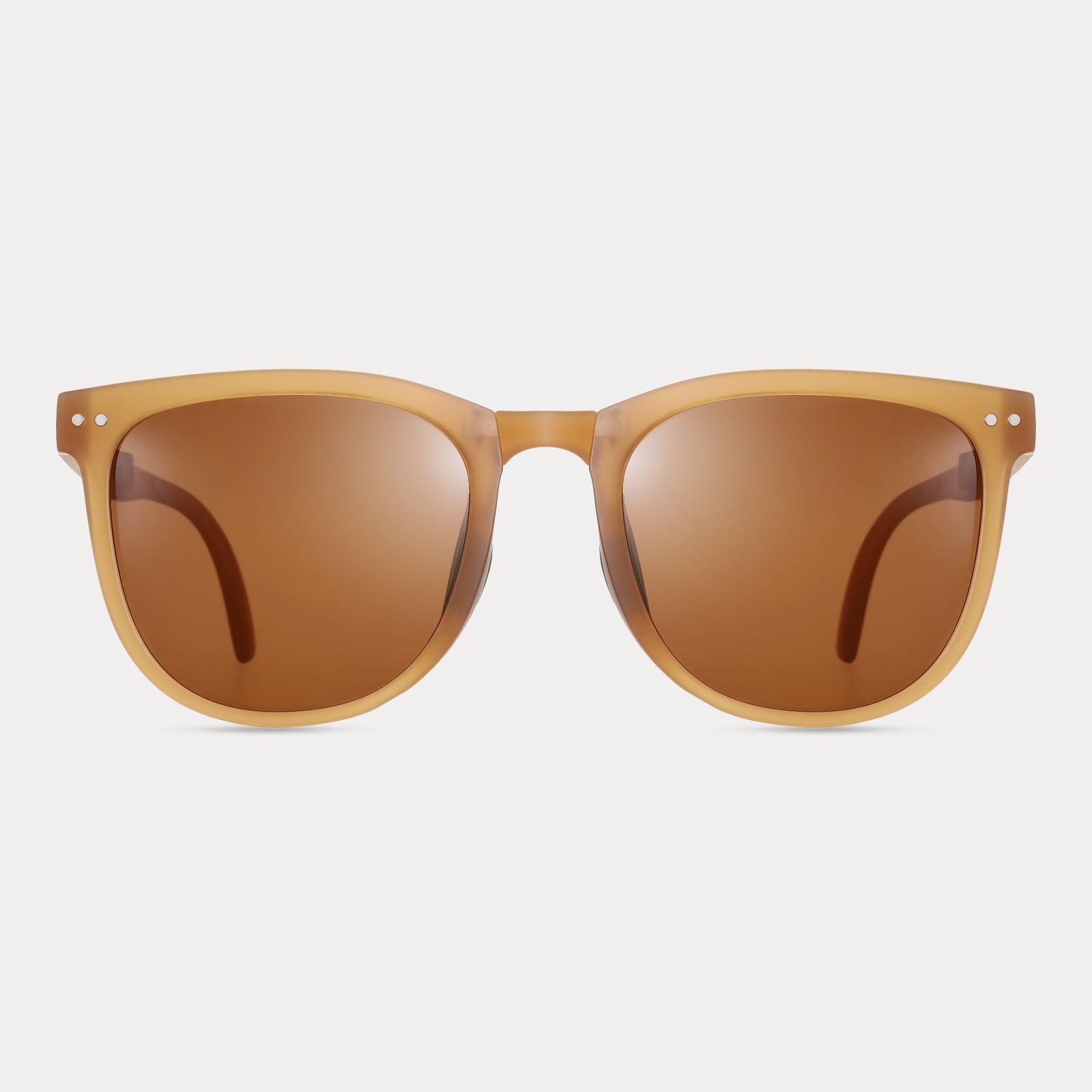 Brown Folding Wayfarer Sunglasses