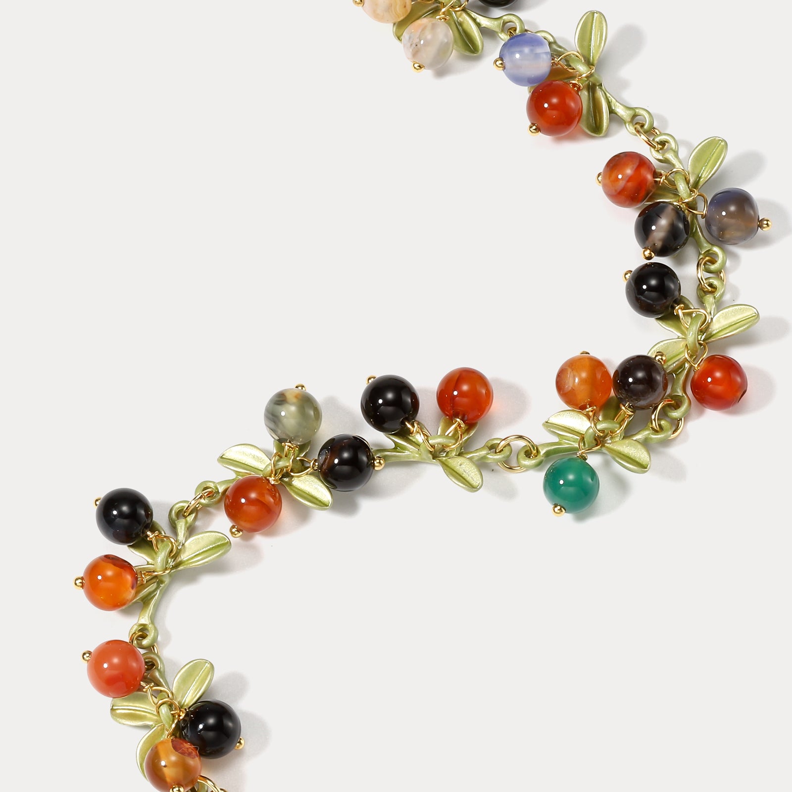 Multi Berry Natural Stone Bracelet