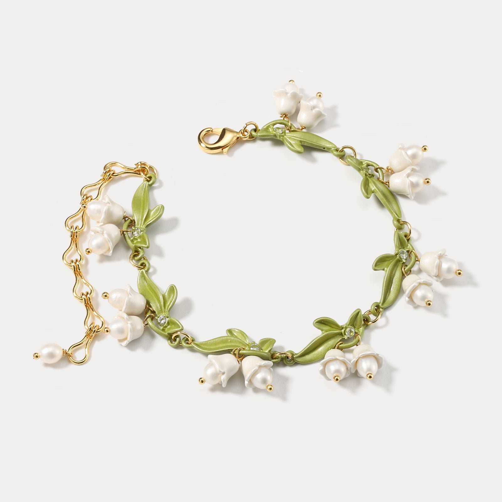 Lily Of The Valley Pearl Bracelet