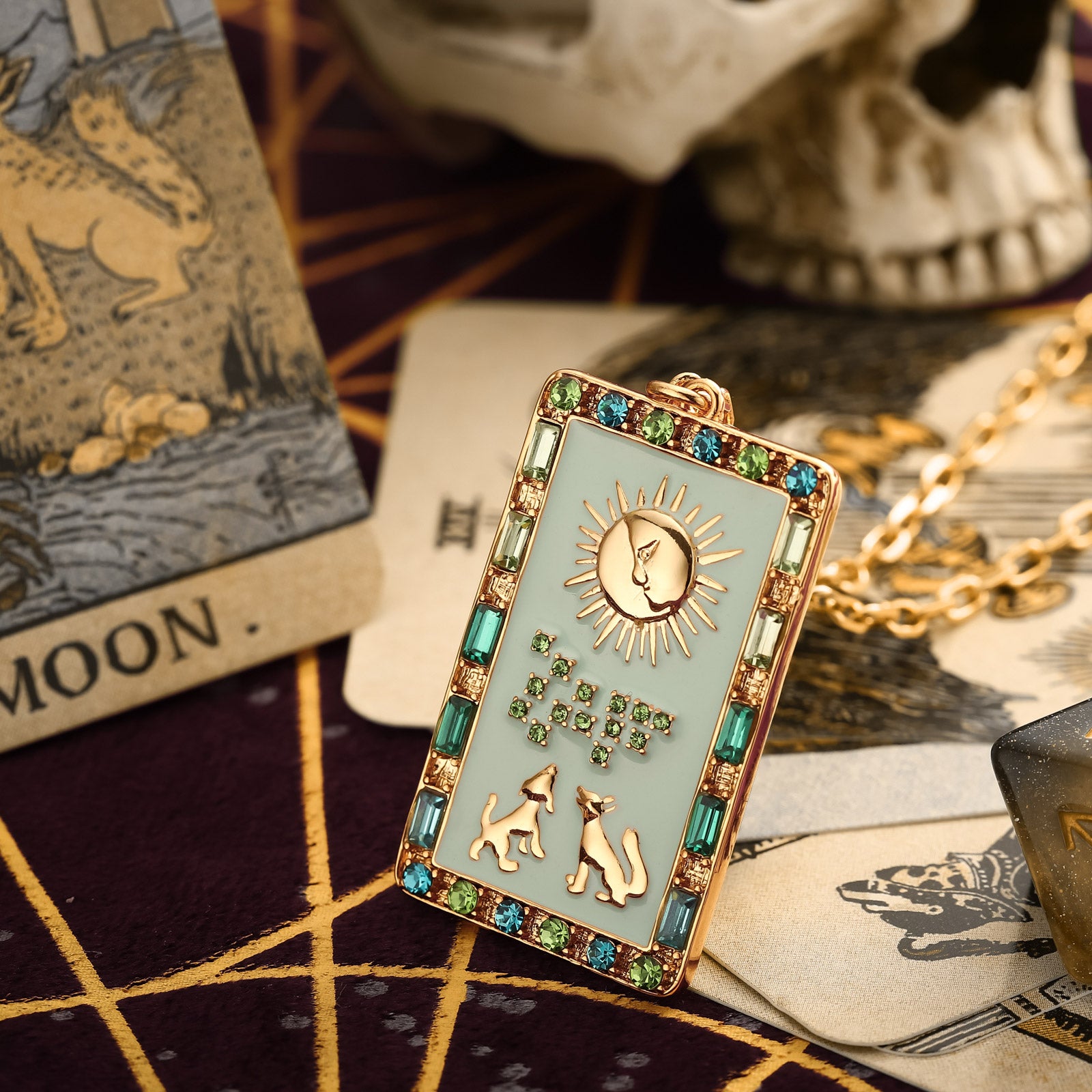The Moon Tarot Necklace for Woman