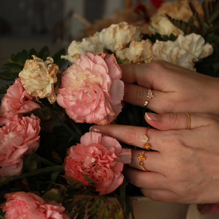 Flower Ring Set