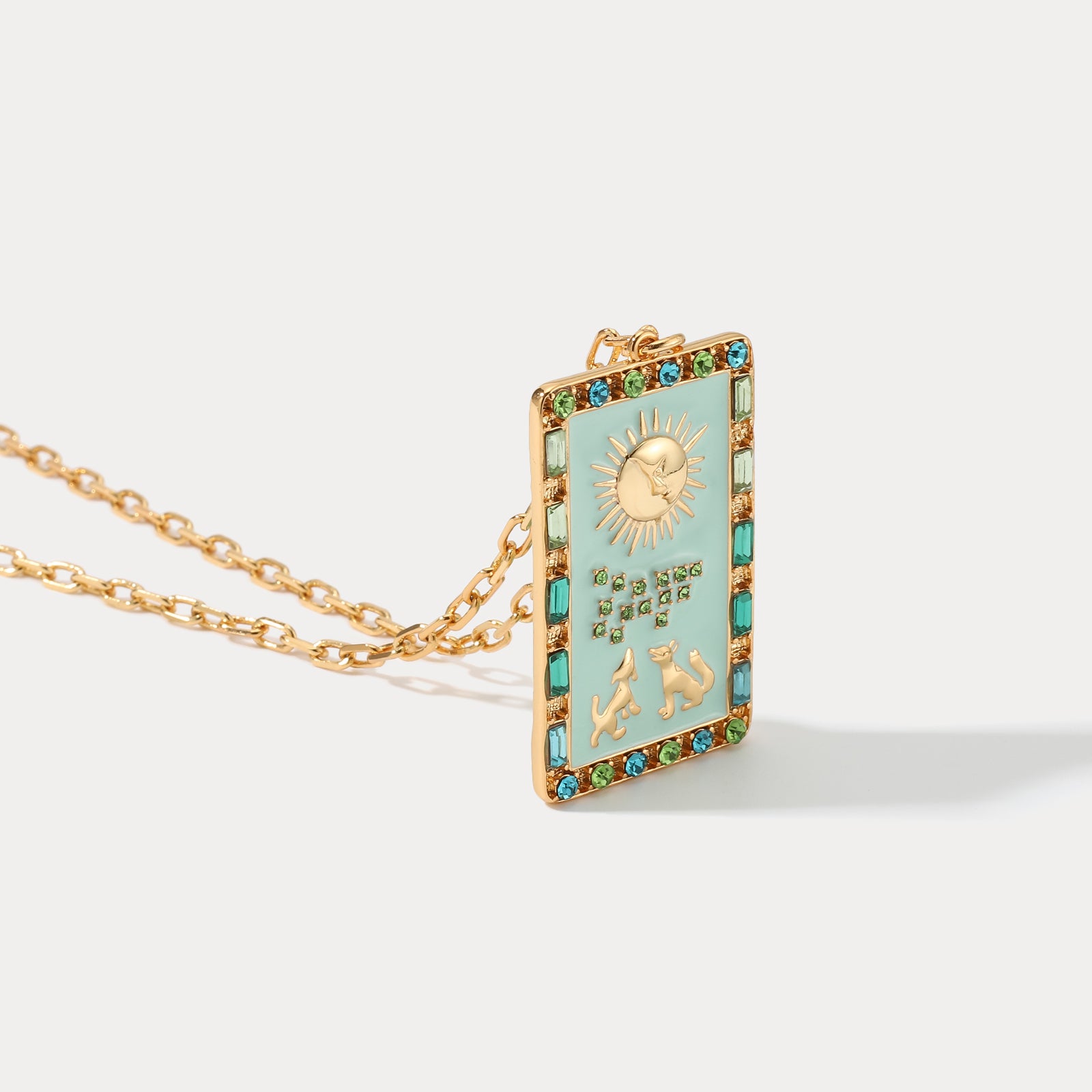 The Moon Tarot Necklace Spiritual Gift Ideas For Girls