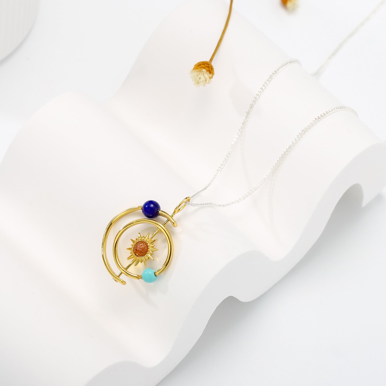 Selenichast Solar System Necklace, Planet Necklace, Galaxy Necklace ...