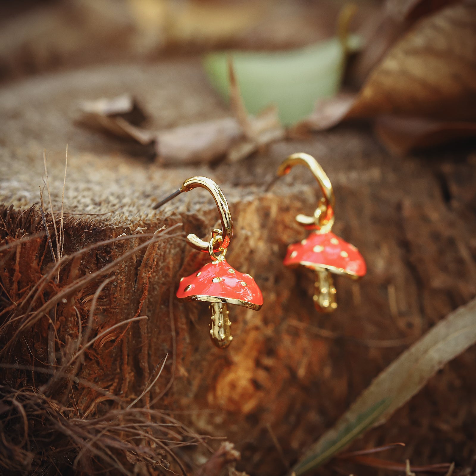 Mushroom Nature Earrings