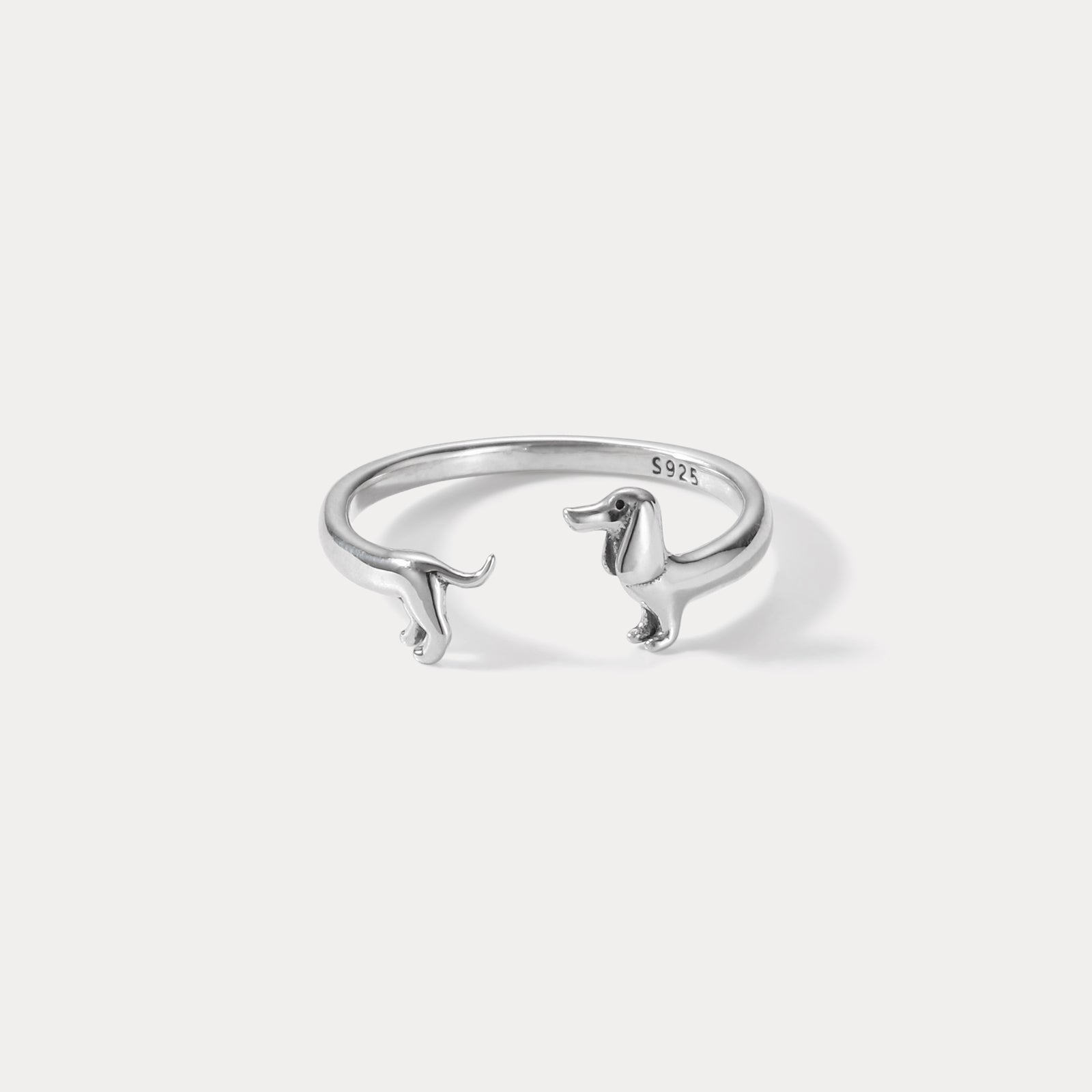 Selenichast Silver Dachshund Ring
