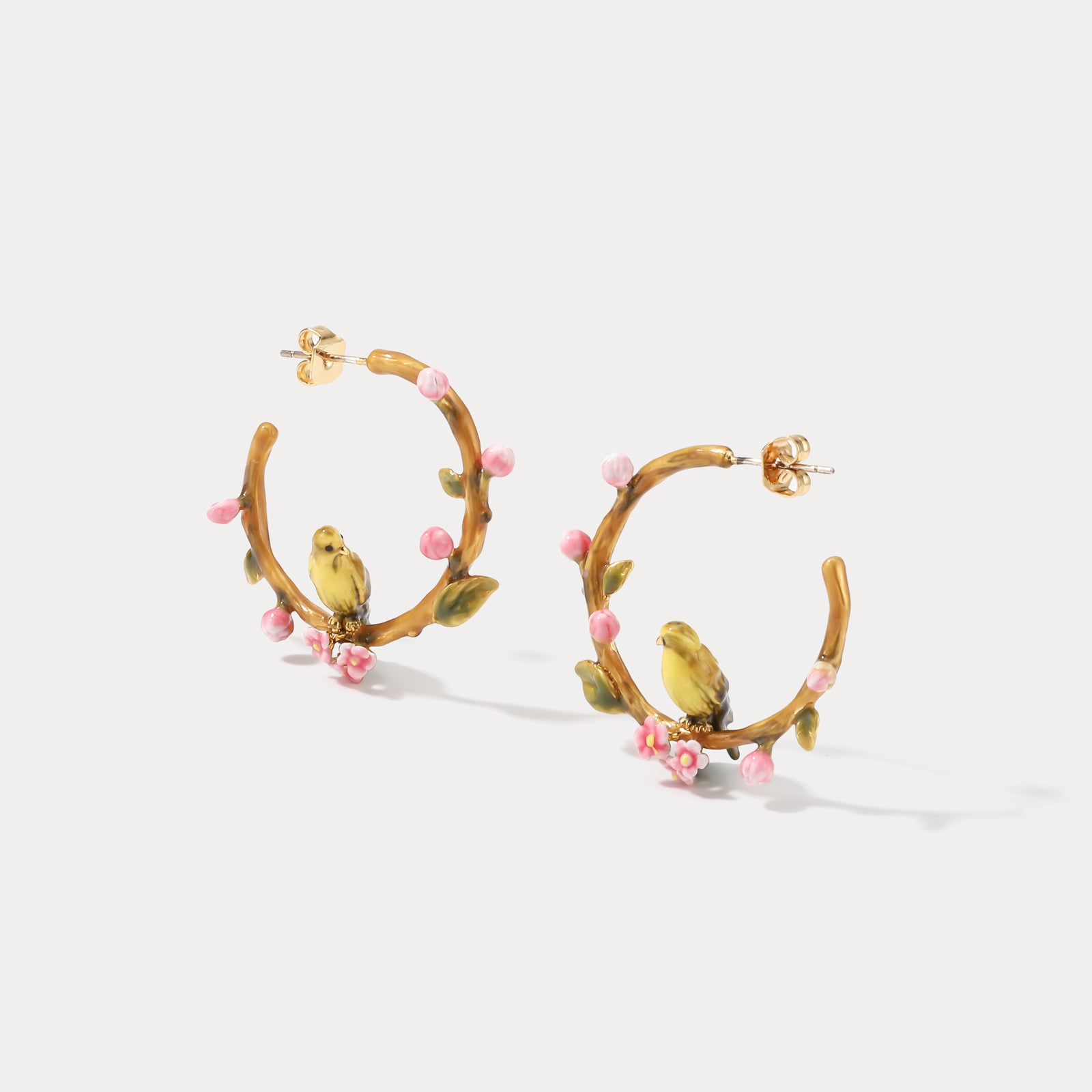 Lovely Canary Pink Earrings