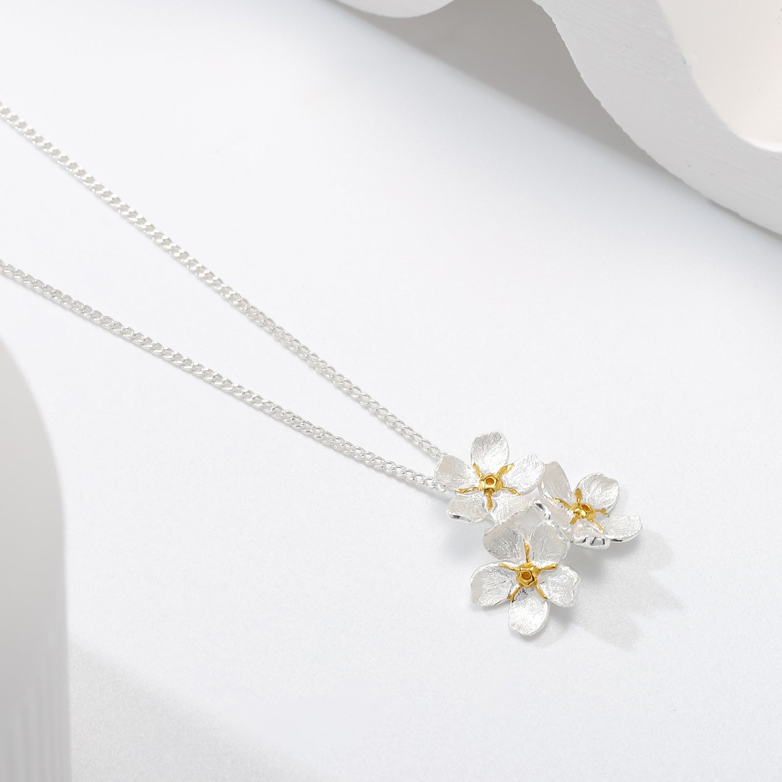 Forget-Me-Not Flowers Necklace