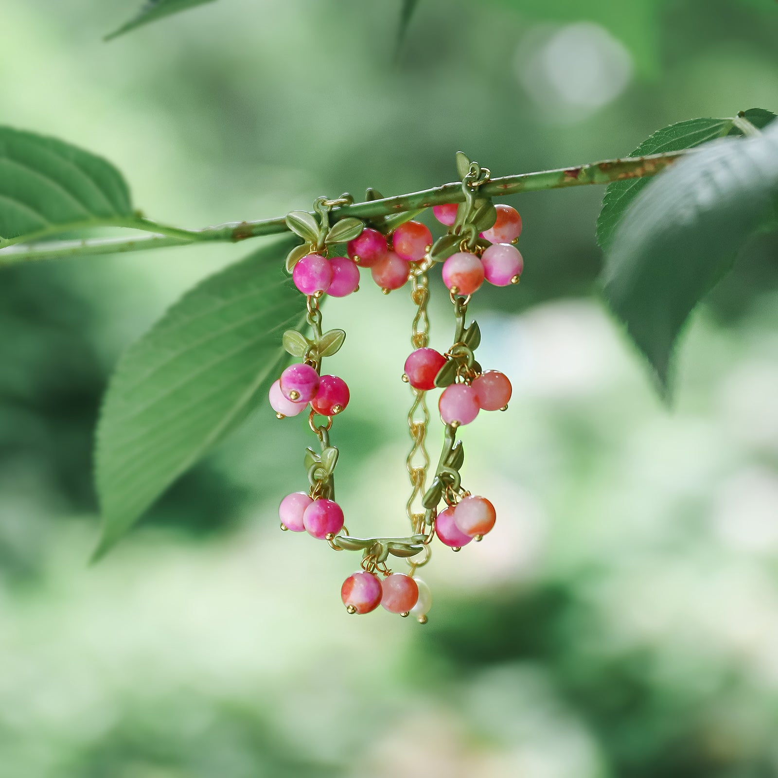 18k Gold Pinkberry Bracelet