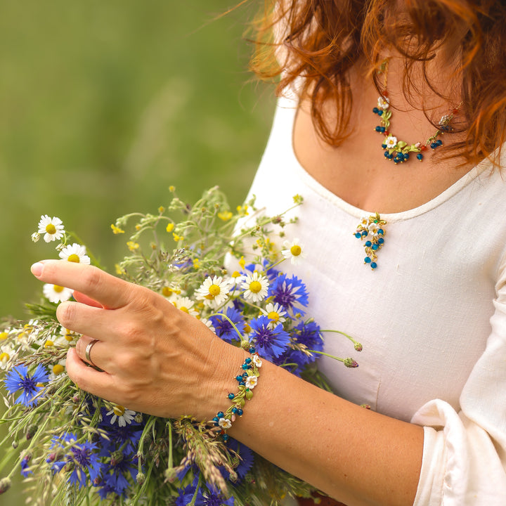 Blueberry Flower Bracelet