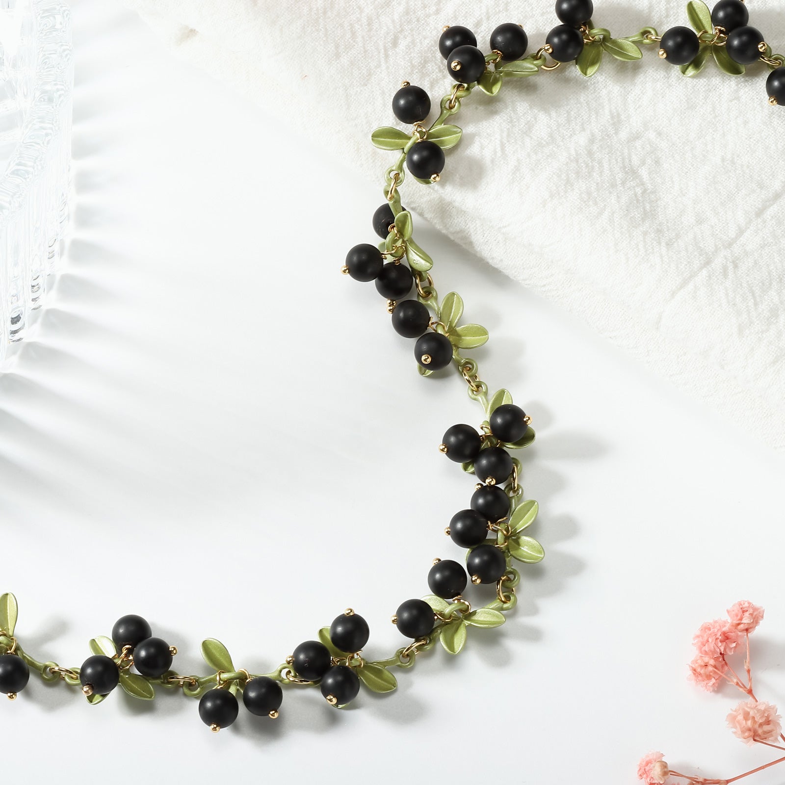 Black Currant Natural Stone Necklace