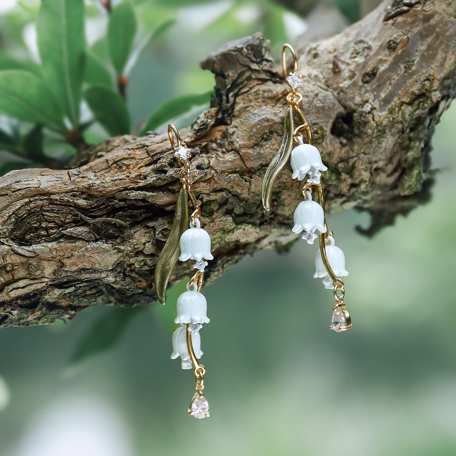 Lily Of The Valley Diamond Earrings Jewelry