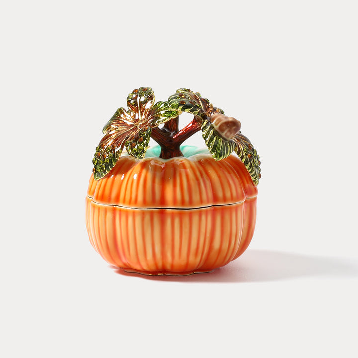 Selenichast Pumpkin Jeweled Trinket Box