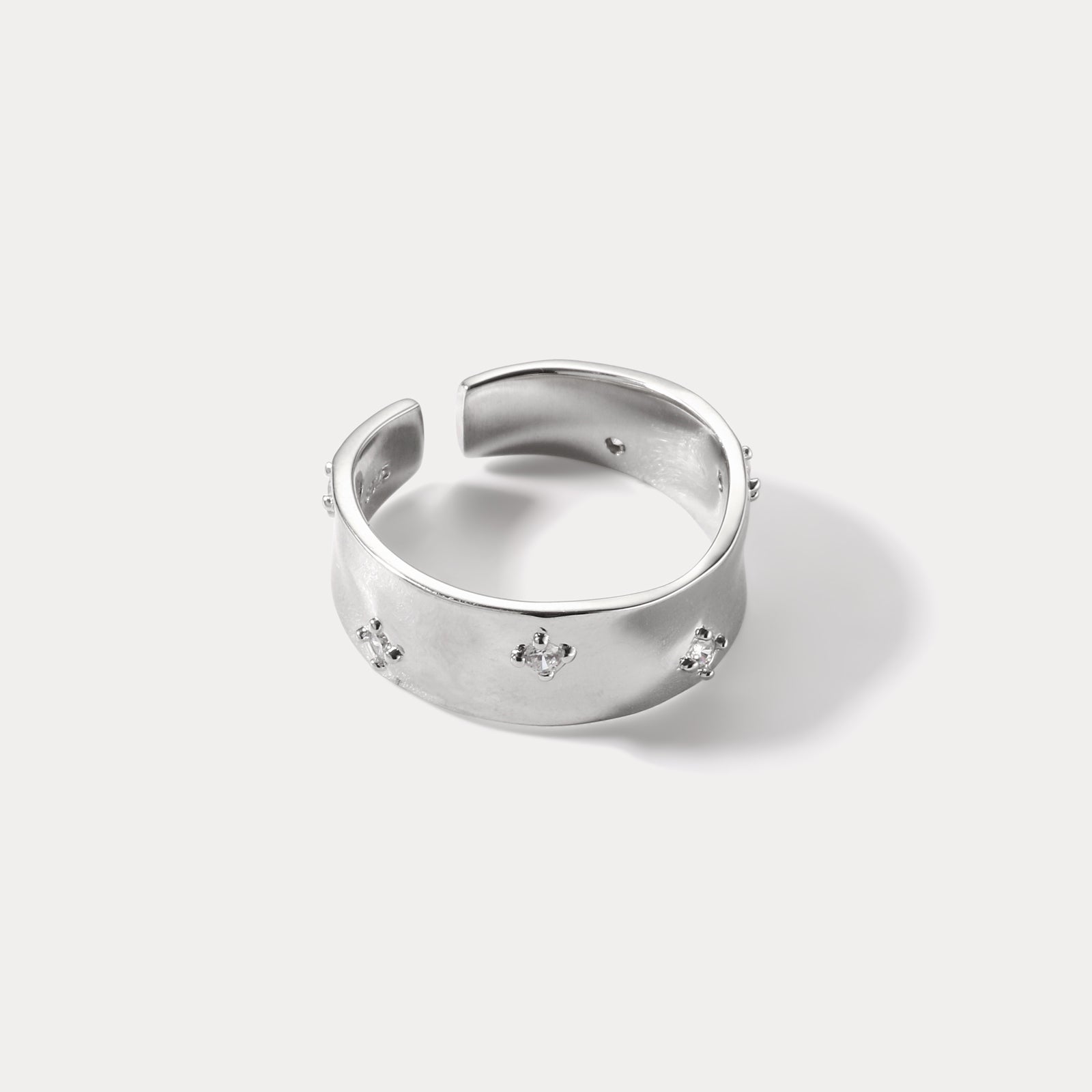 Silver Starry Dainty Ring