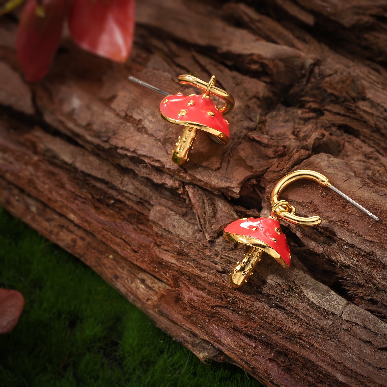 Mushroom Dainty Earrings