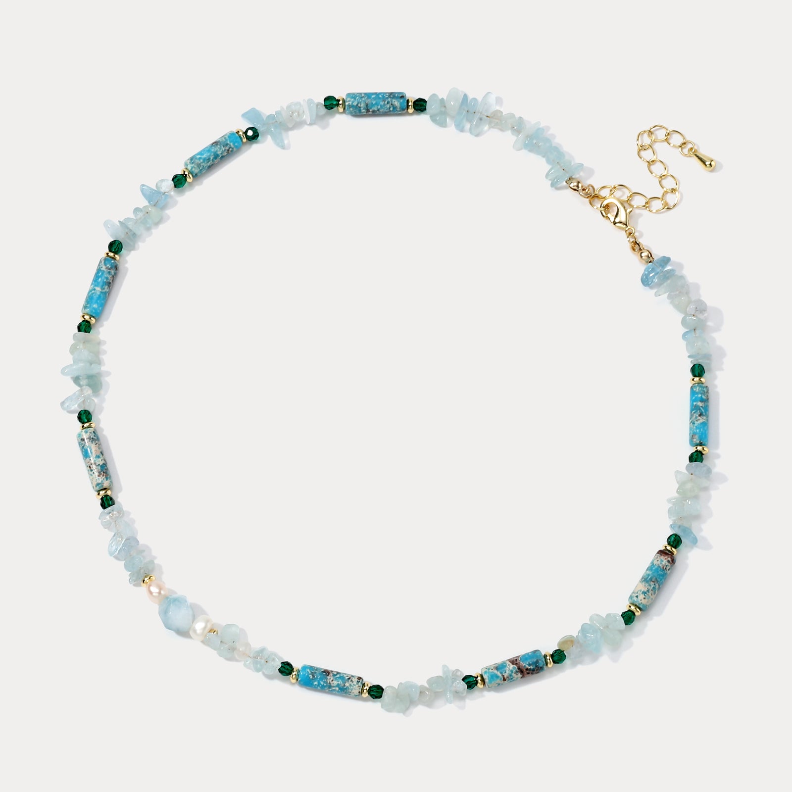 Blue Quartz Necklace for Women