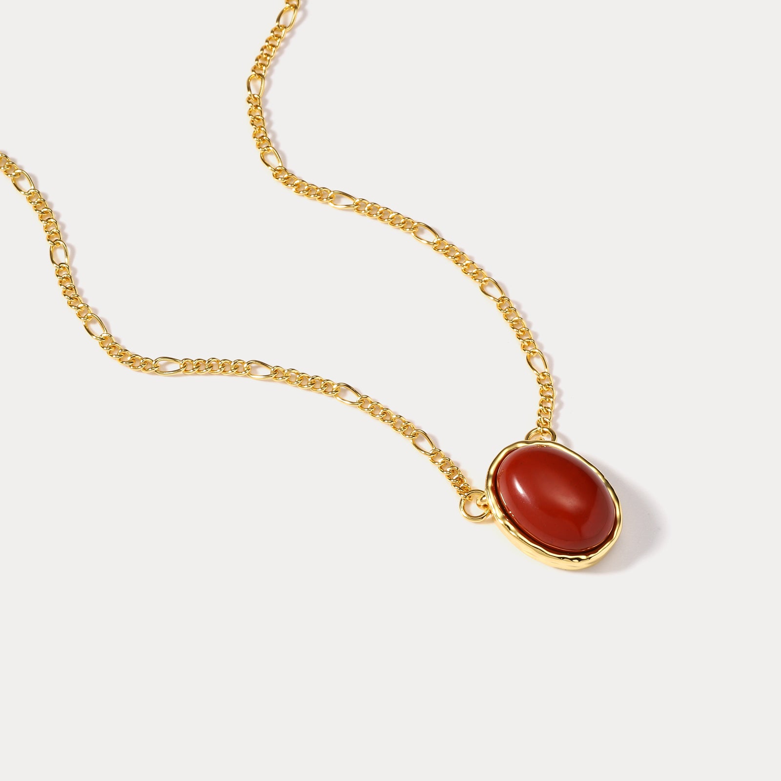 Ruby Gold Pendant Necklace