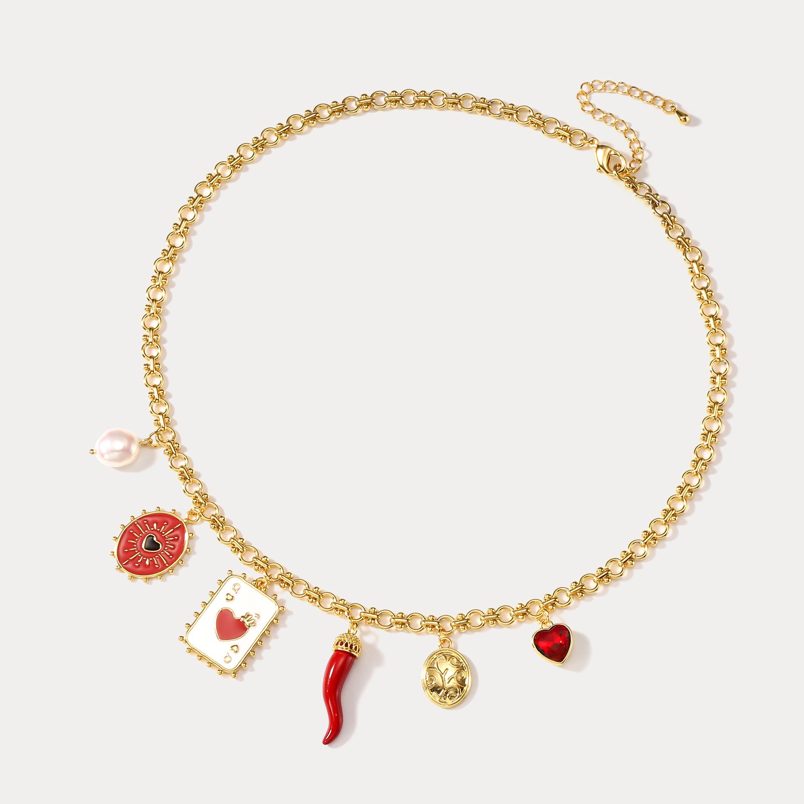 Queen's Love Chili Charm Necklace
