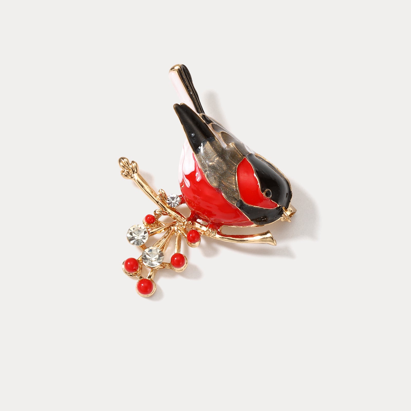 Sparrow Enamel Brooch Jewelry