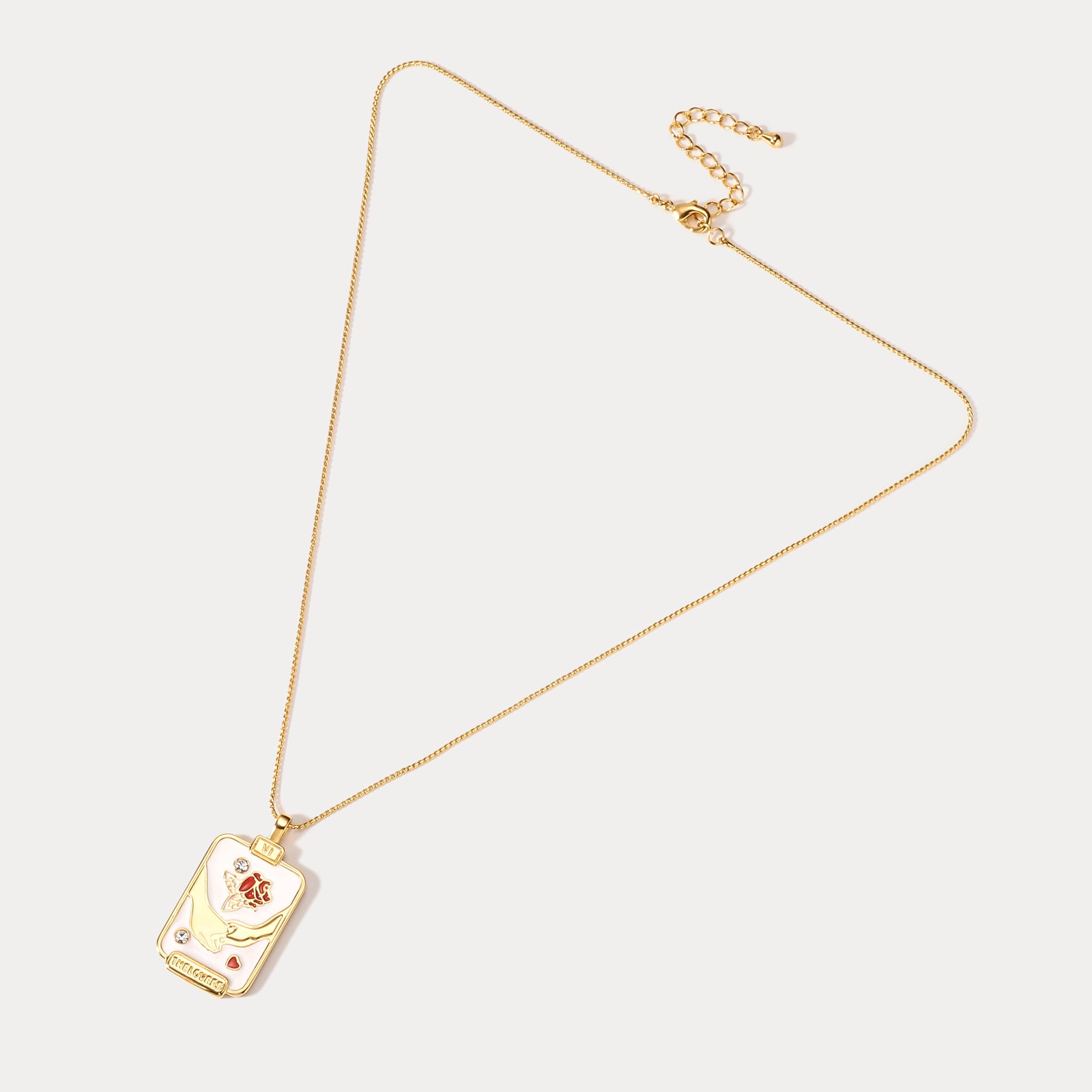 Lover Tarot Necklace Valentine's Day Gifts for Her