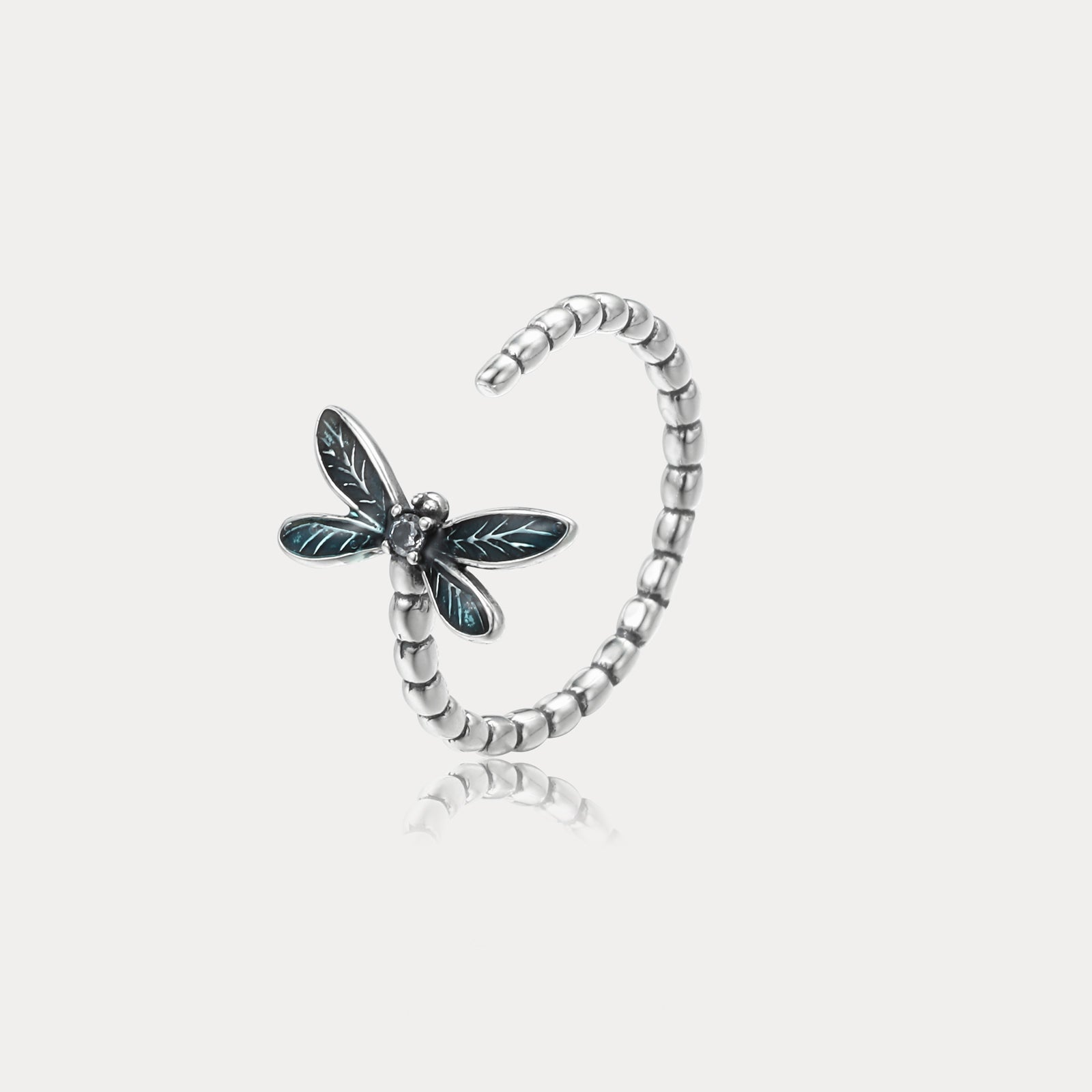 Selenichast Silver Dragonfly Ring