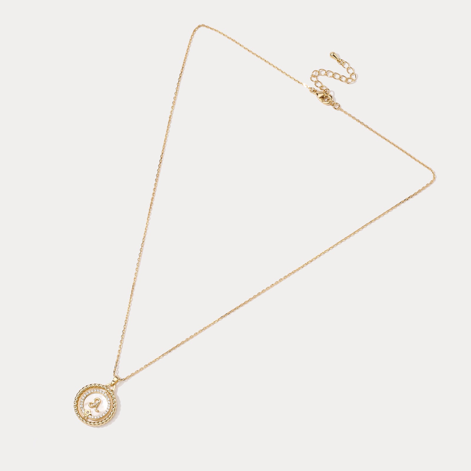 Leo Galaxy Constellation Coin Pendant Necklace
