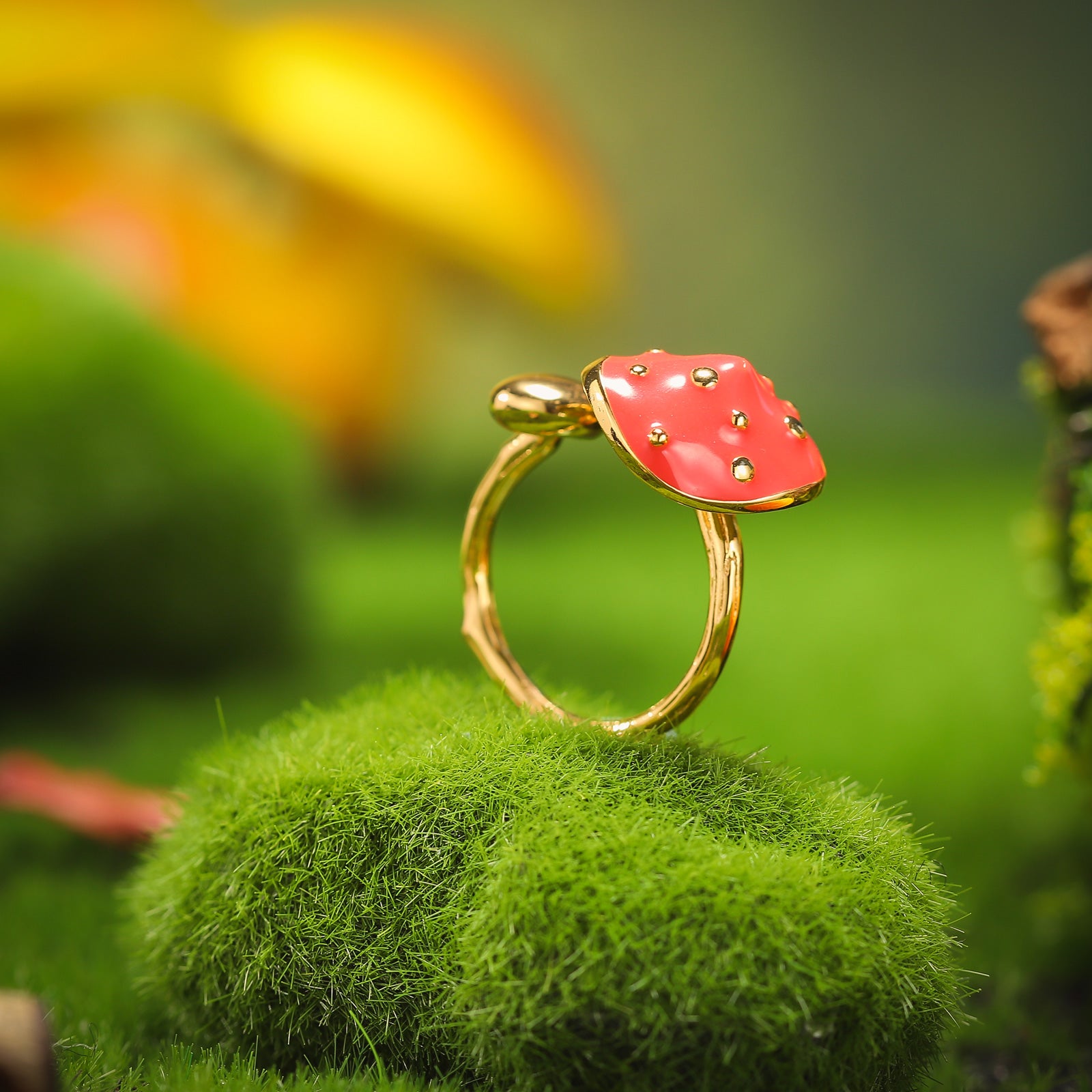 Mushroom Ring Autumn Jewelry