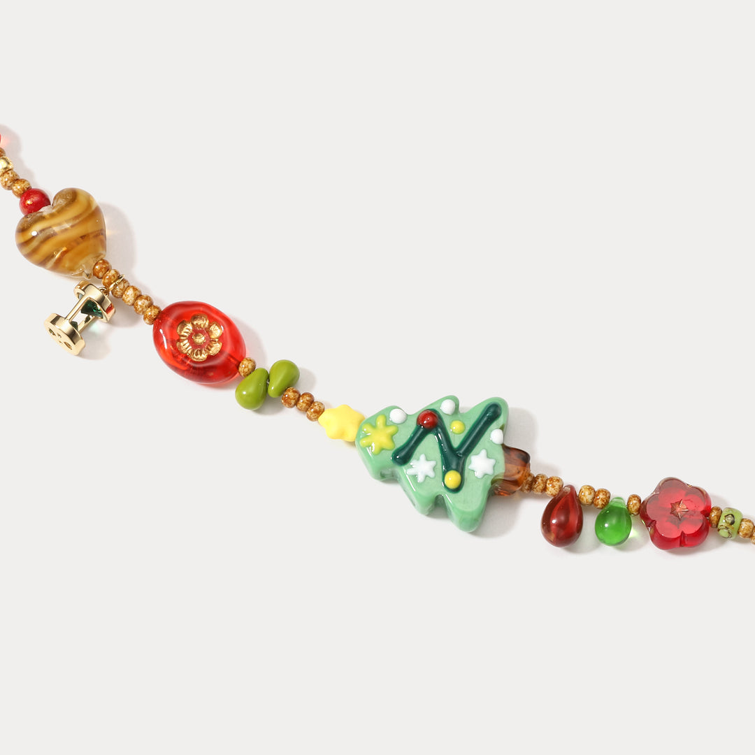 Christmas Party Flower Bracelet