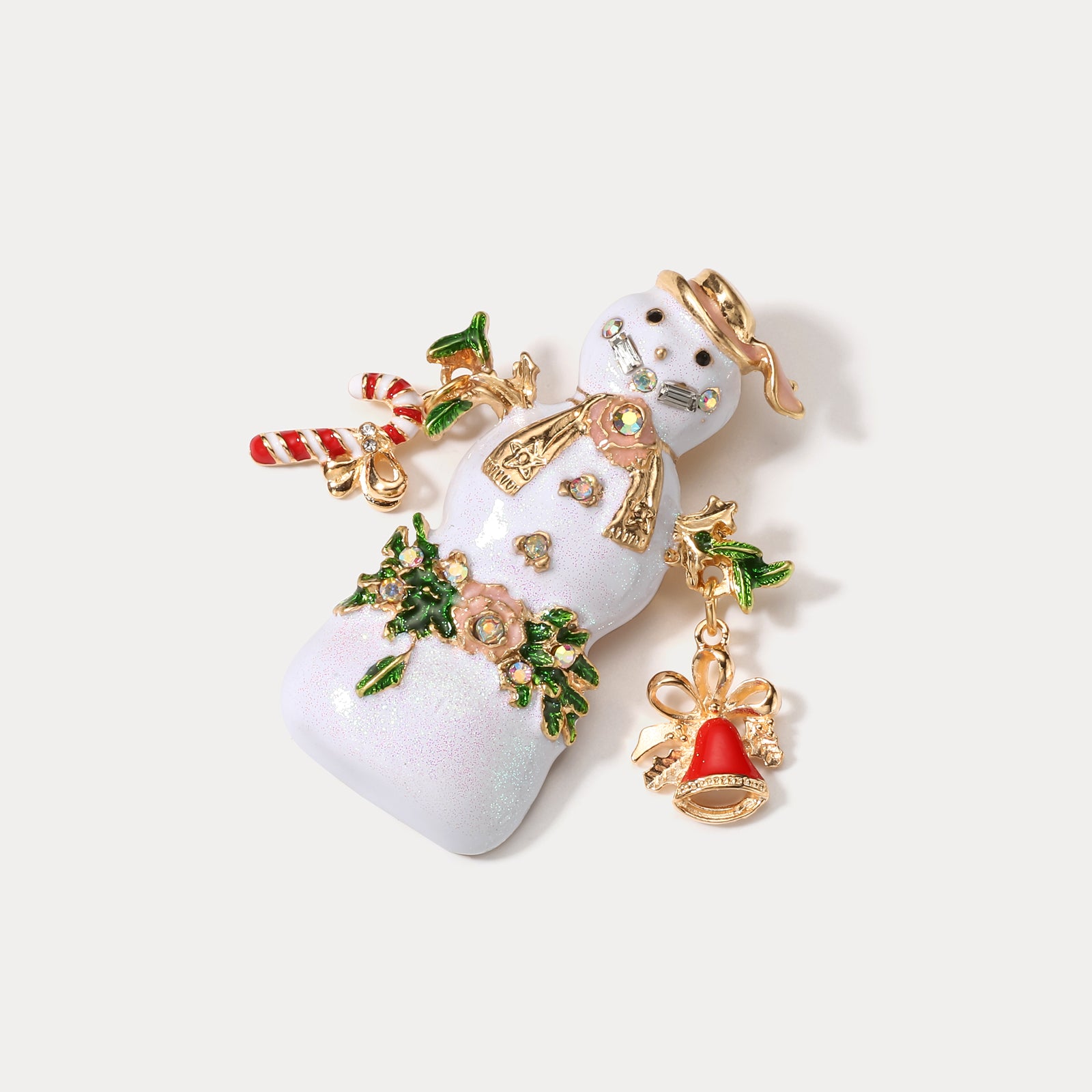 Christmas Snowman Brooch Christmas Gift for Her