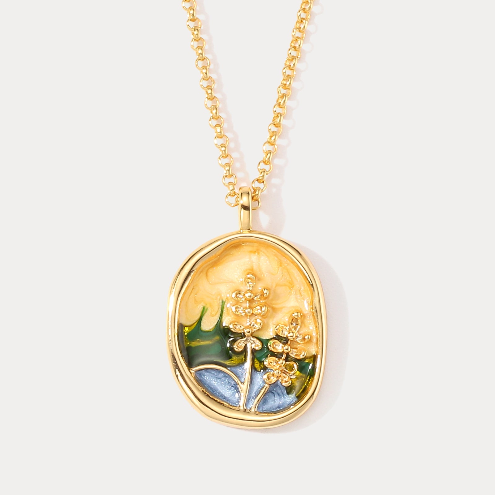 Selenichast Country Cornfield Necklace