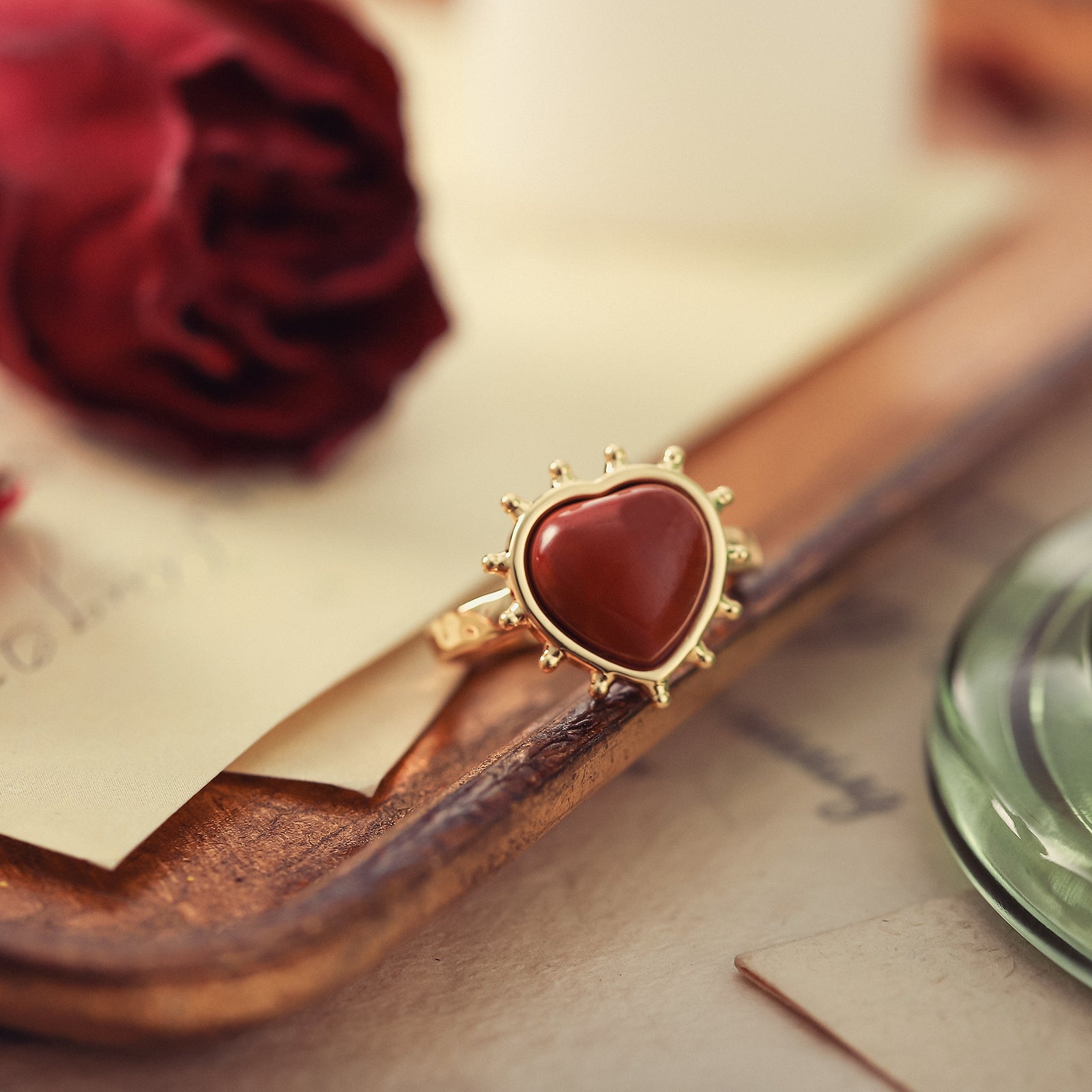 Free Ruby Heart Ring