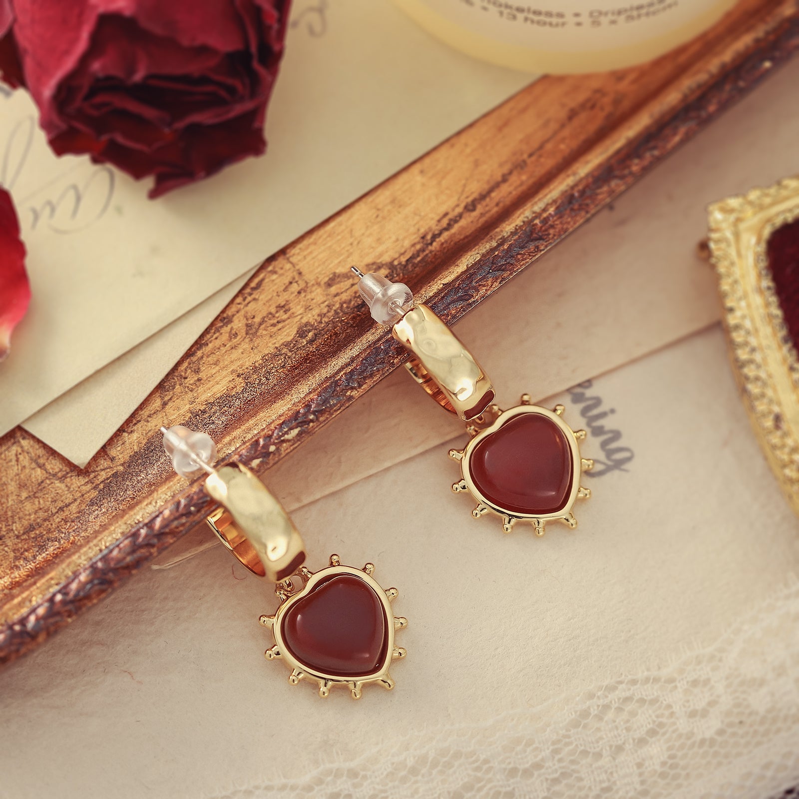 Romantic Heart Chocolate Fashion Earrings