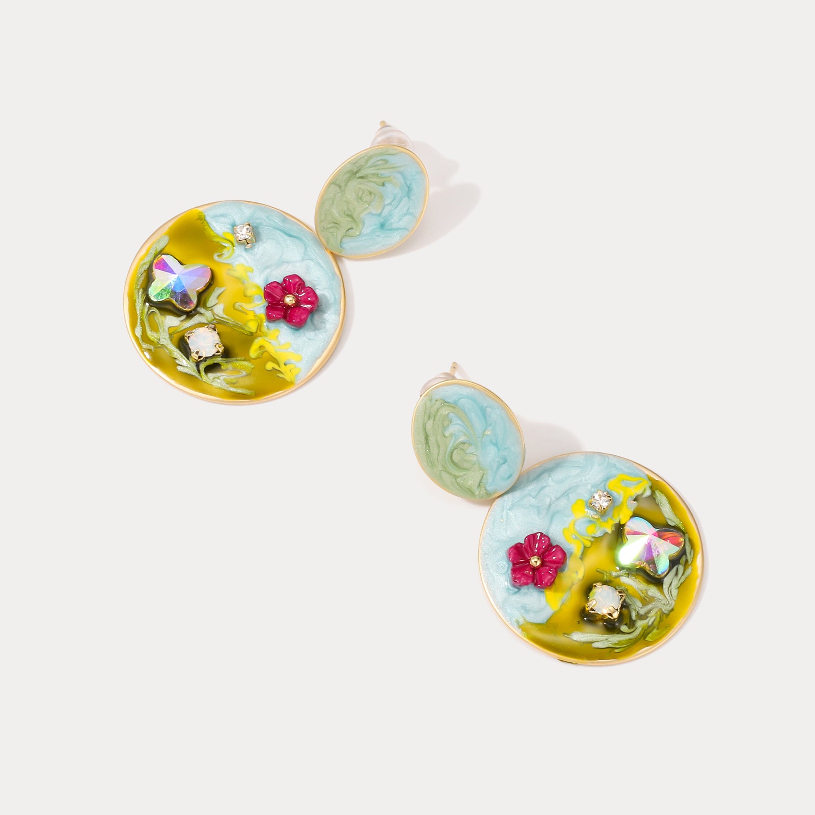 Misty Meadow Coin Earrings for Women