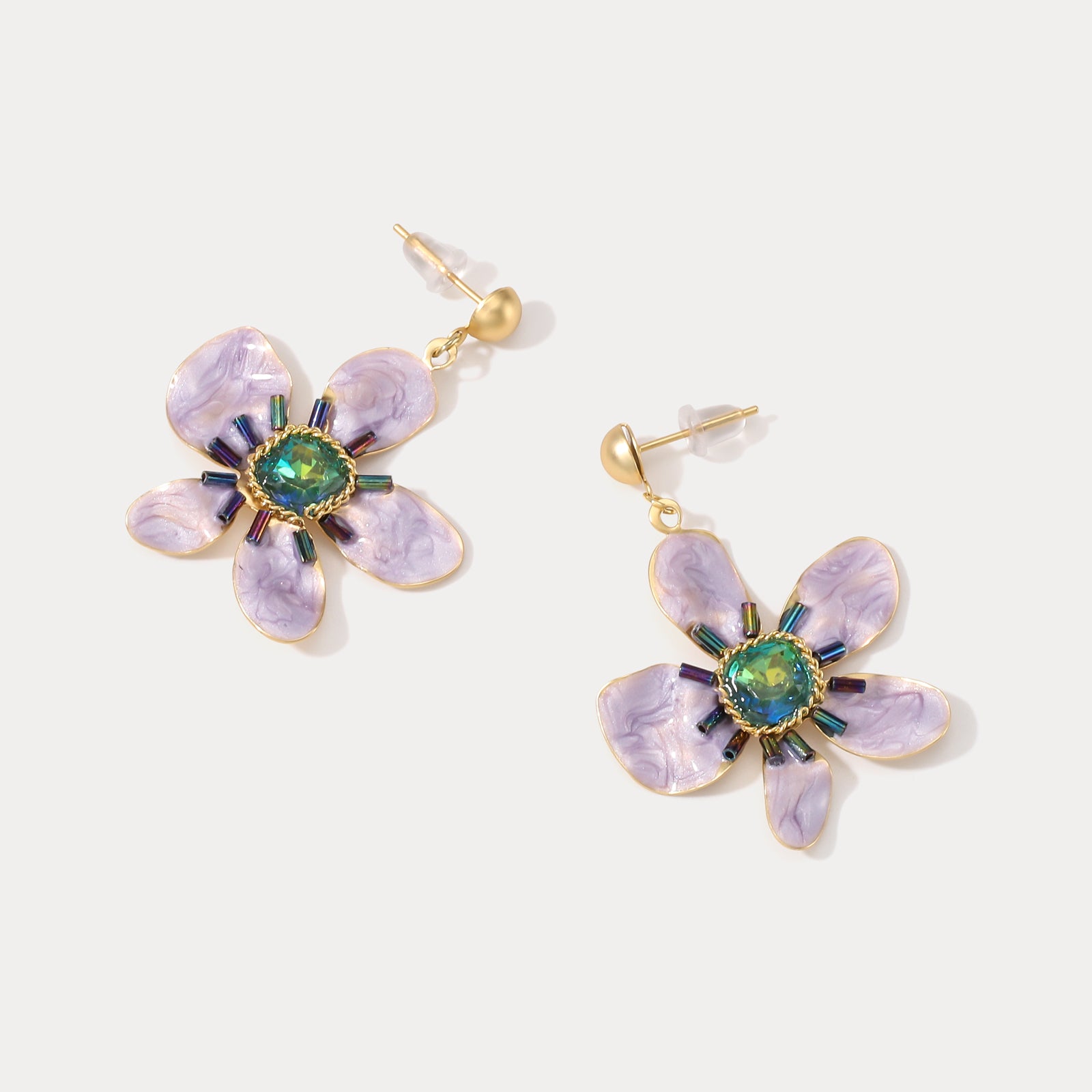 Misty Lilac Earrings for Women