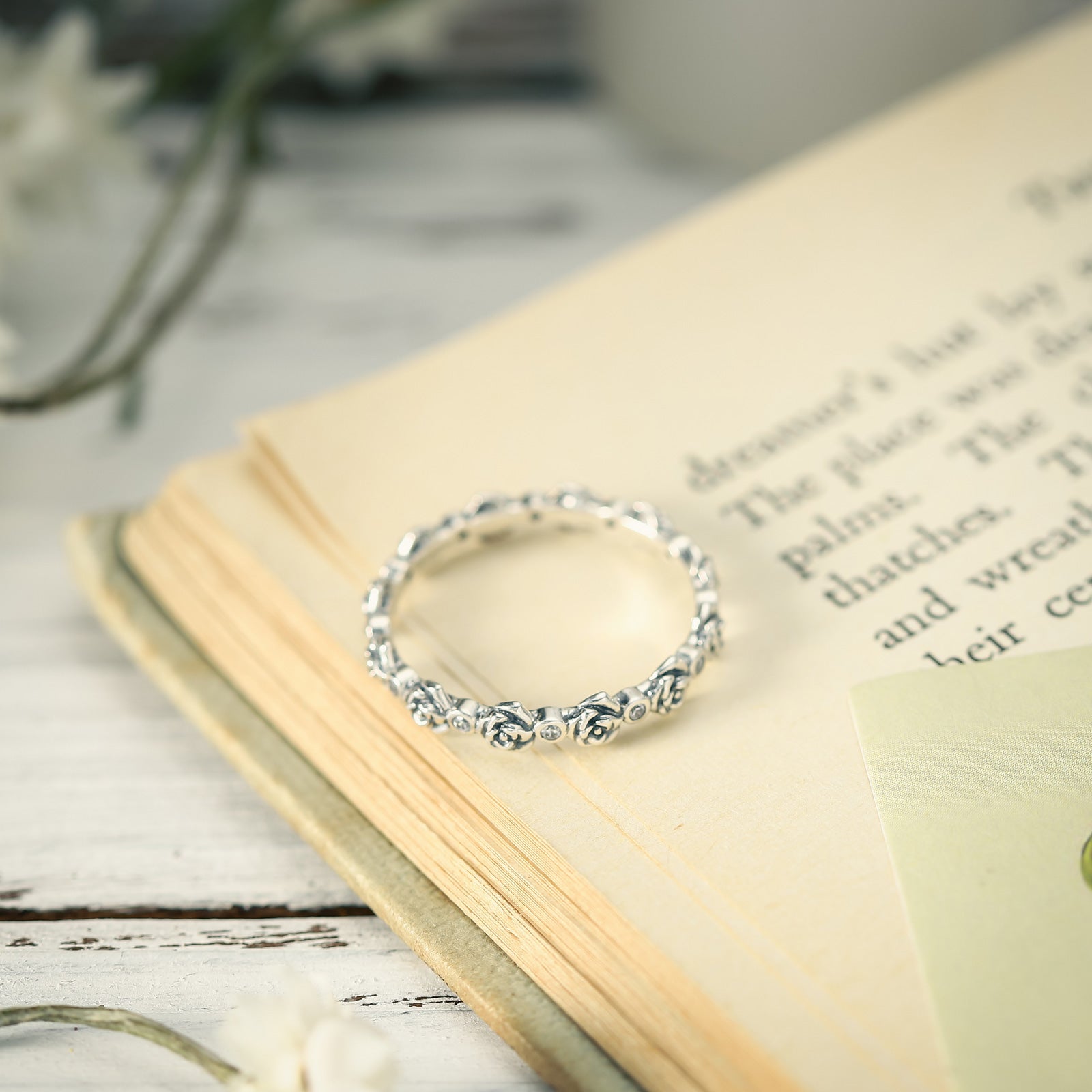 Romantic Rose Diamond Ring