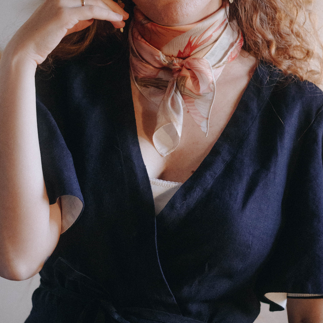 Autumn Garden Bloom Square Scarf Selenichast