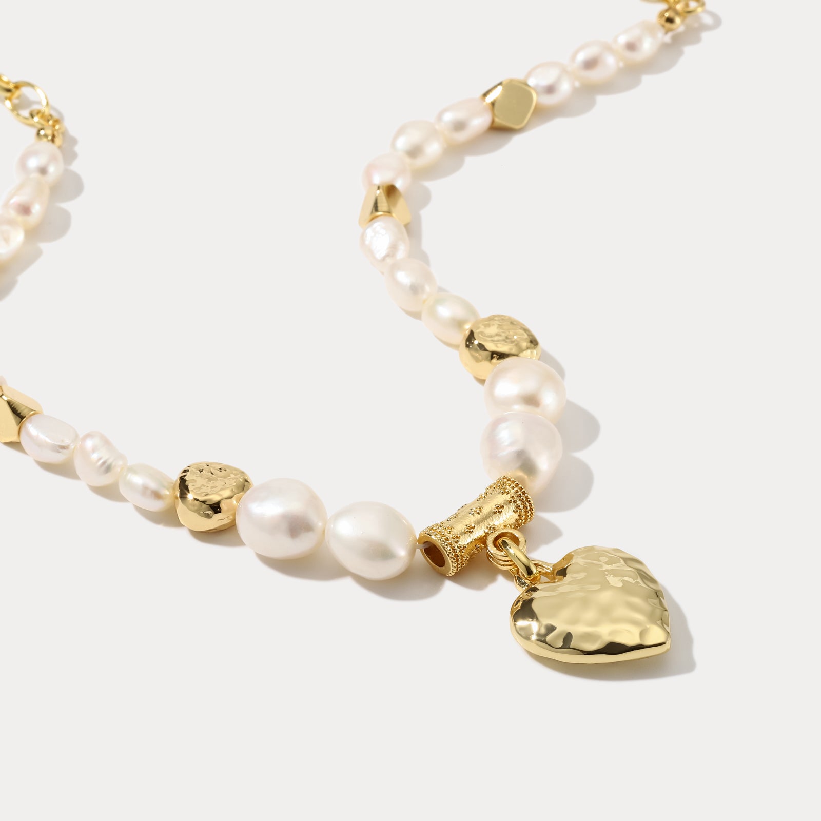 Heart Pearl Necklace Jewelry
