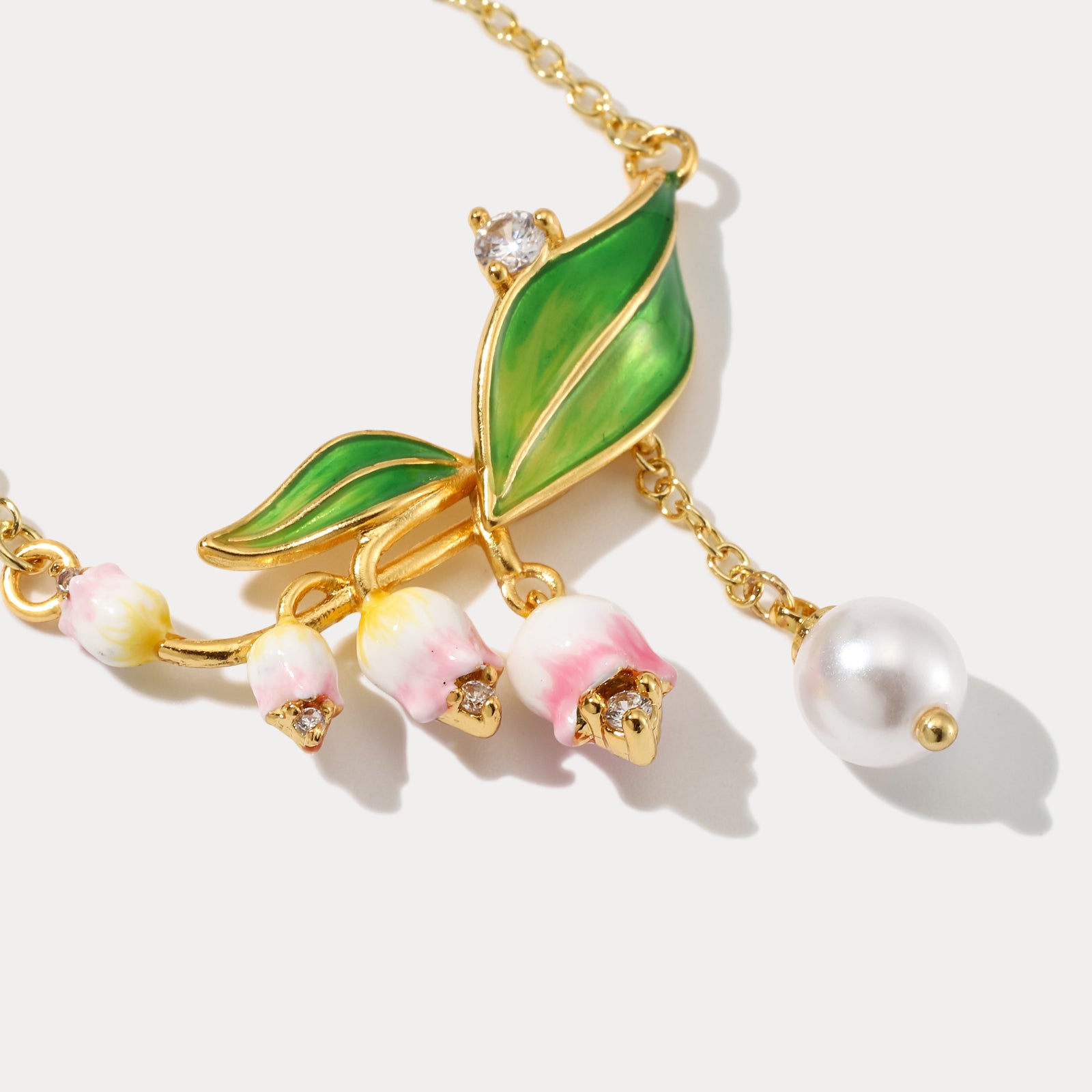Lily Of The Valley Pearl Nature Necklace
