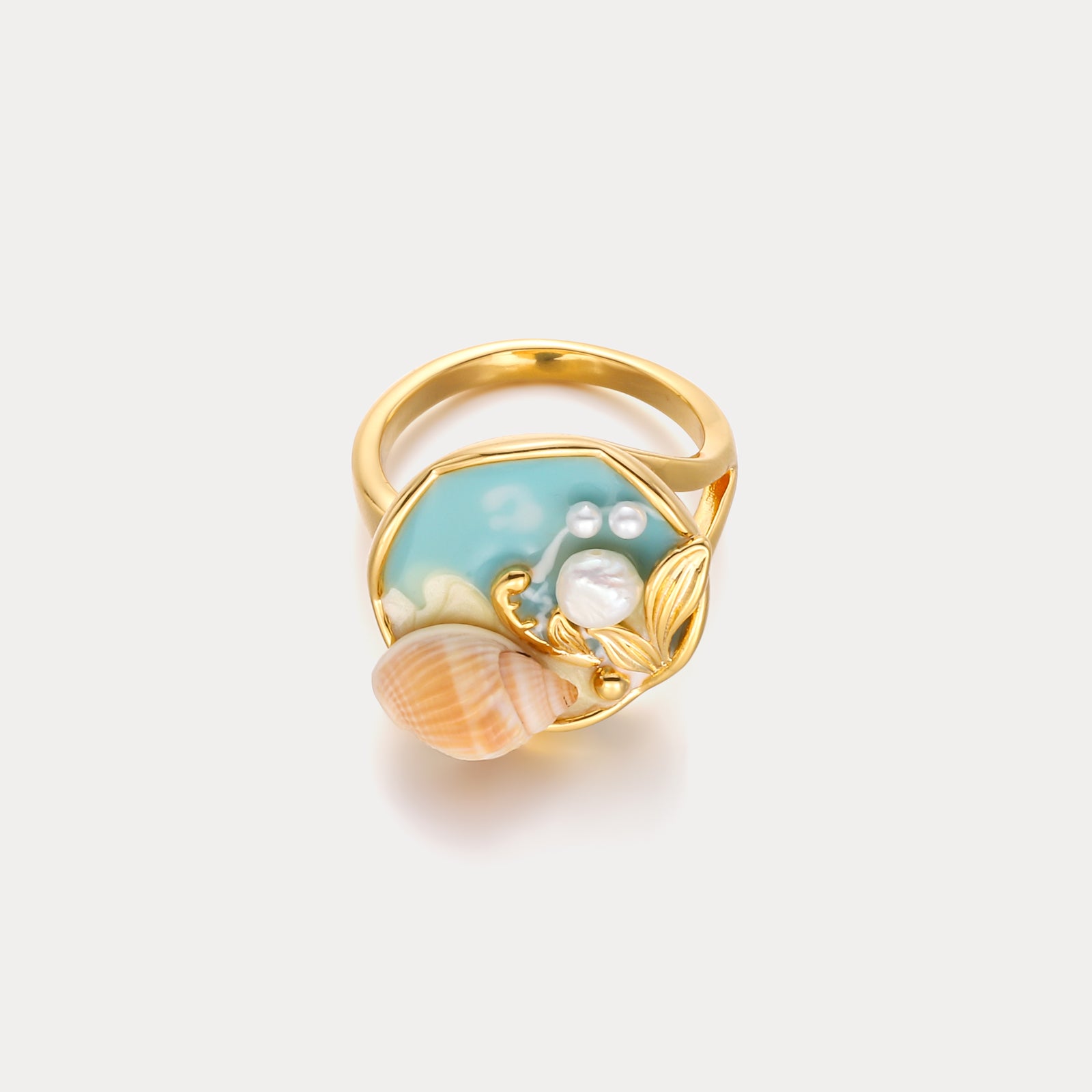 Ocean Shell Fashion Ring